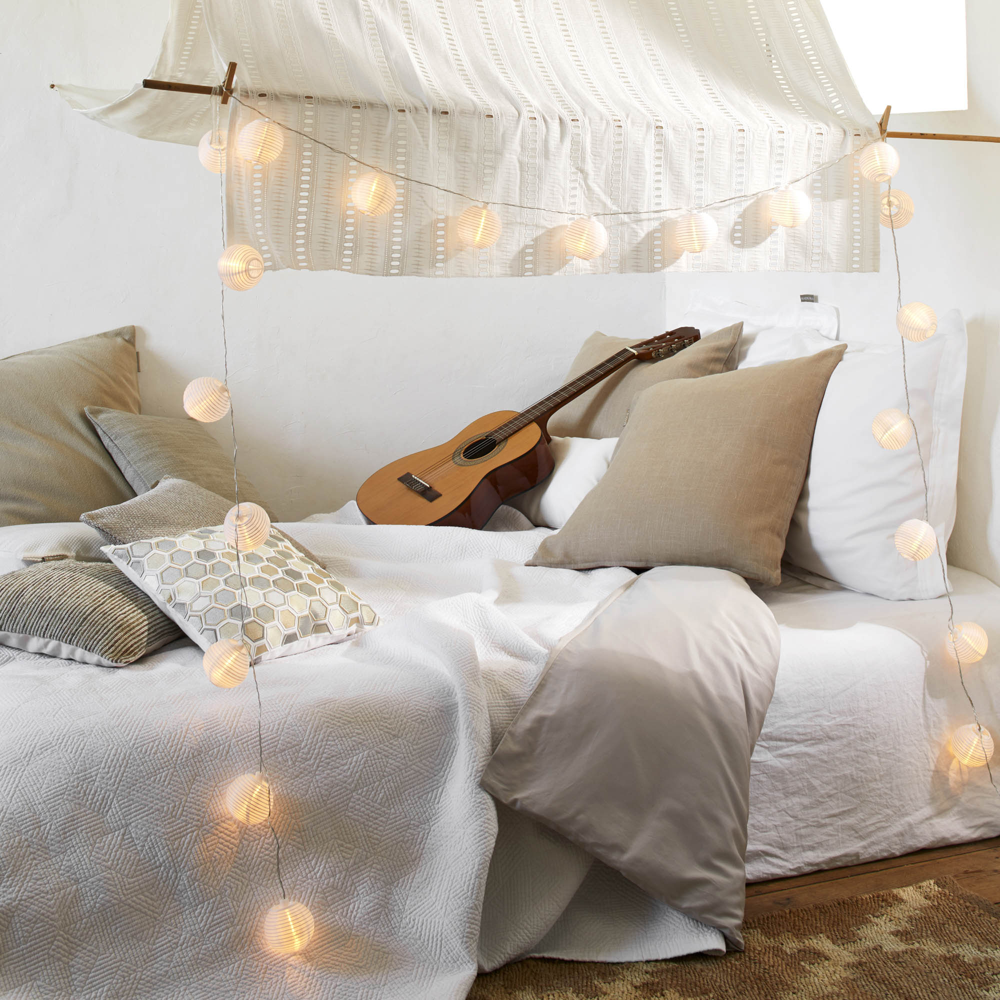 Voilage à oeillets MARLOW blanc