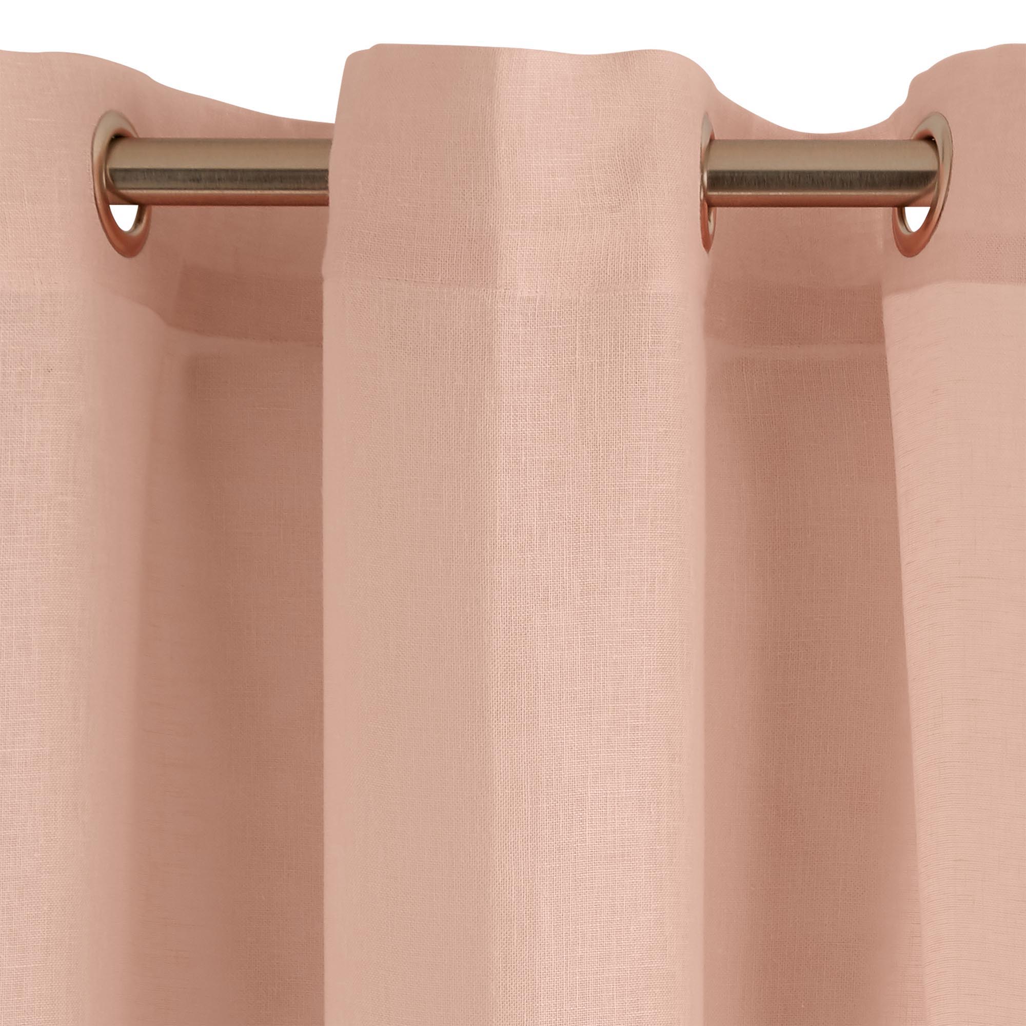 Voilage à oeillets SHADOW rose poudré
