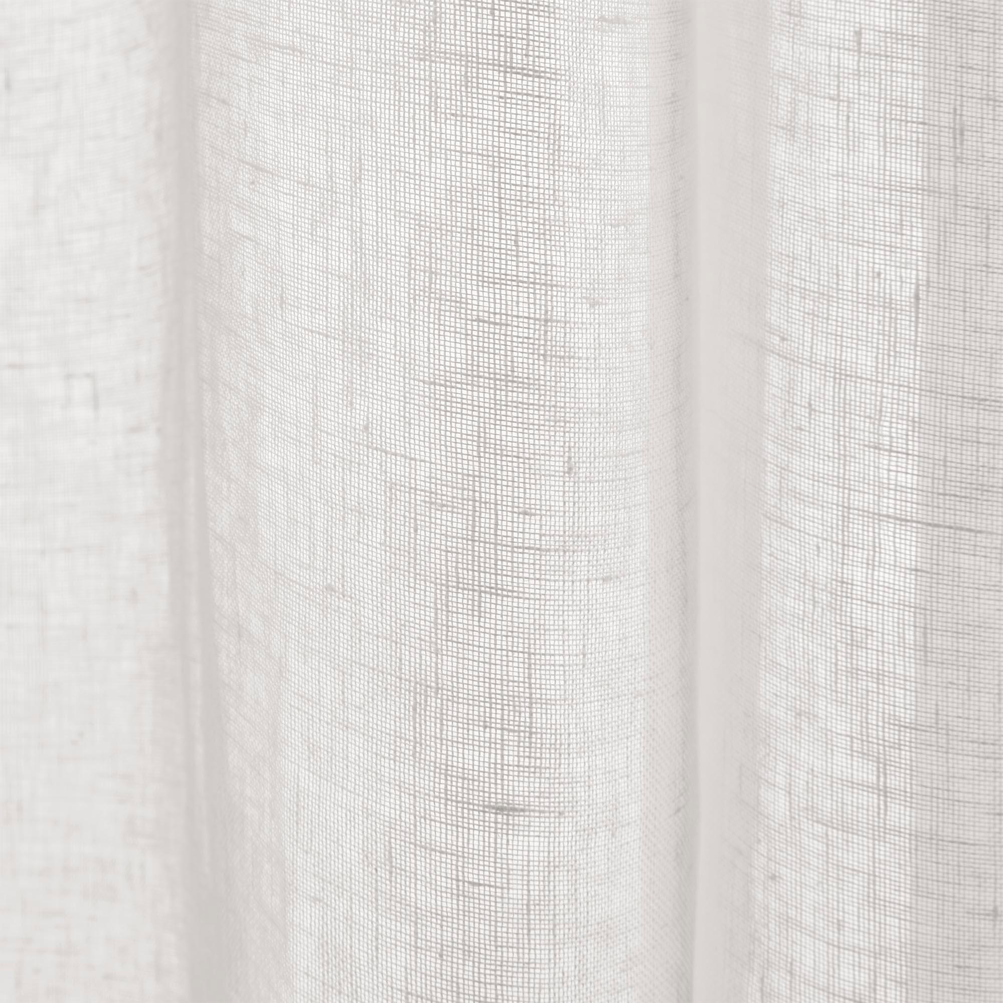 Voilage à oeillets SHADOW blanc pur