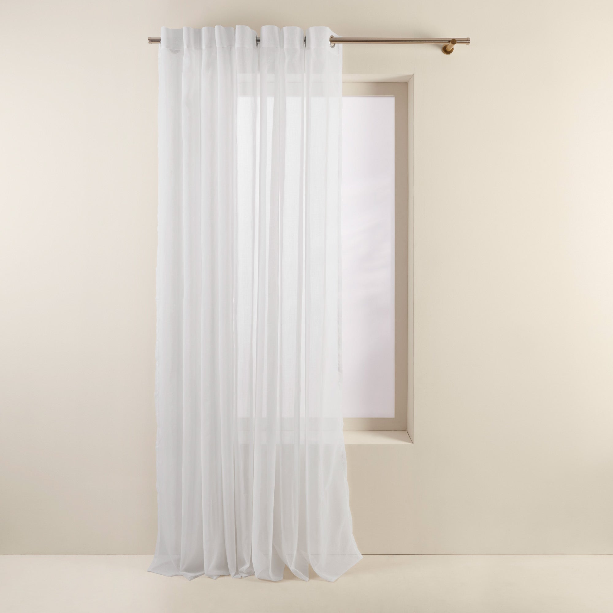 Voilage à oeillets THASOS blanc