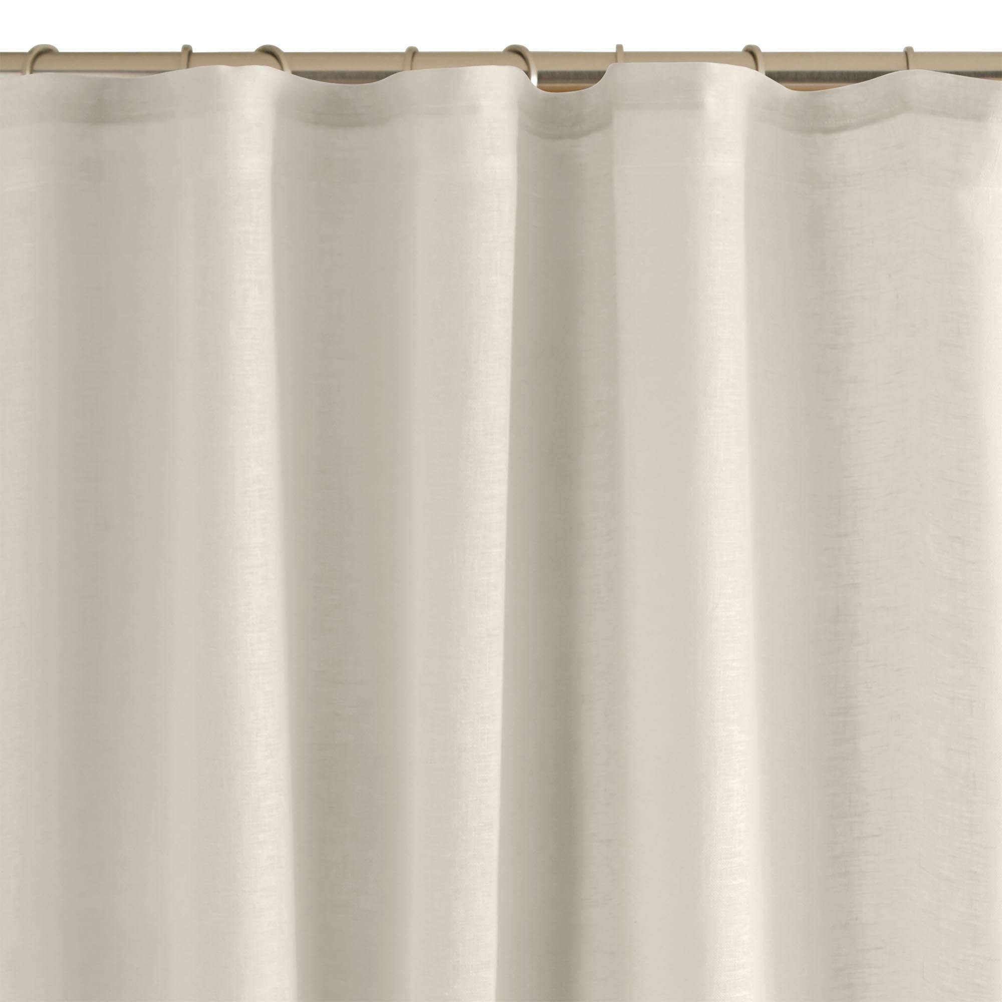 Voilage à galon fronceur SHADOW lin