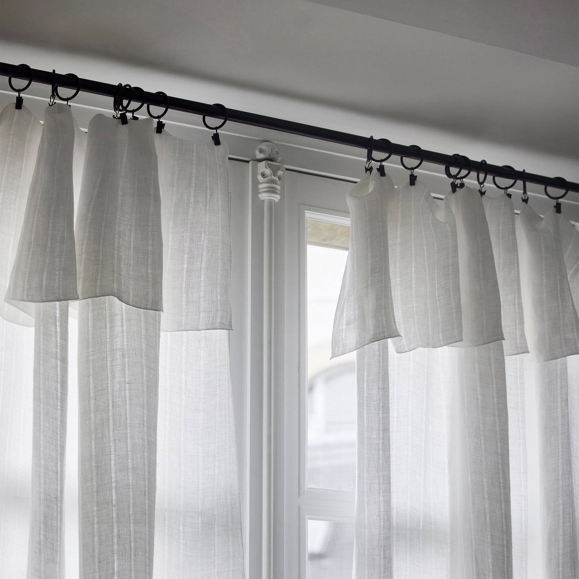 Voilage panneau ALIKI blanc nature