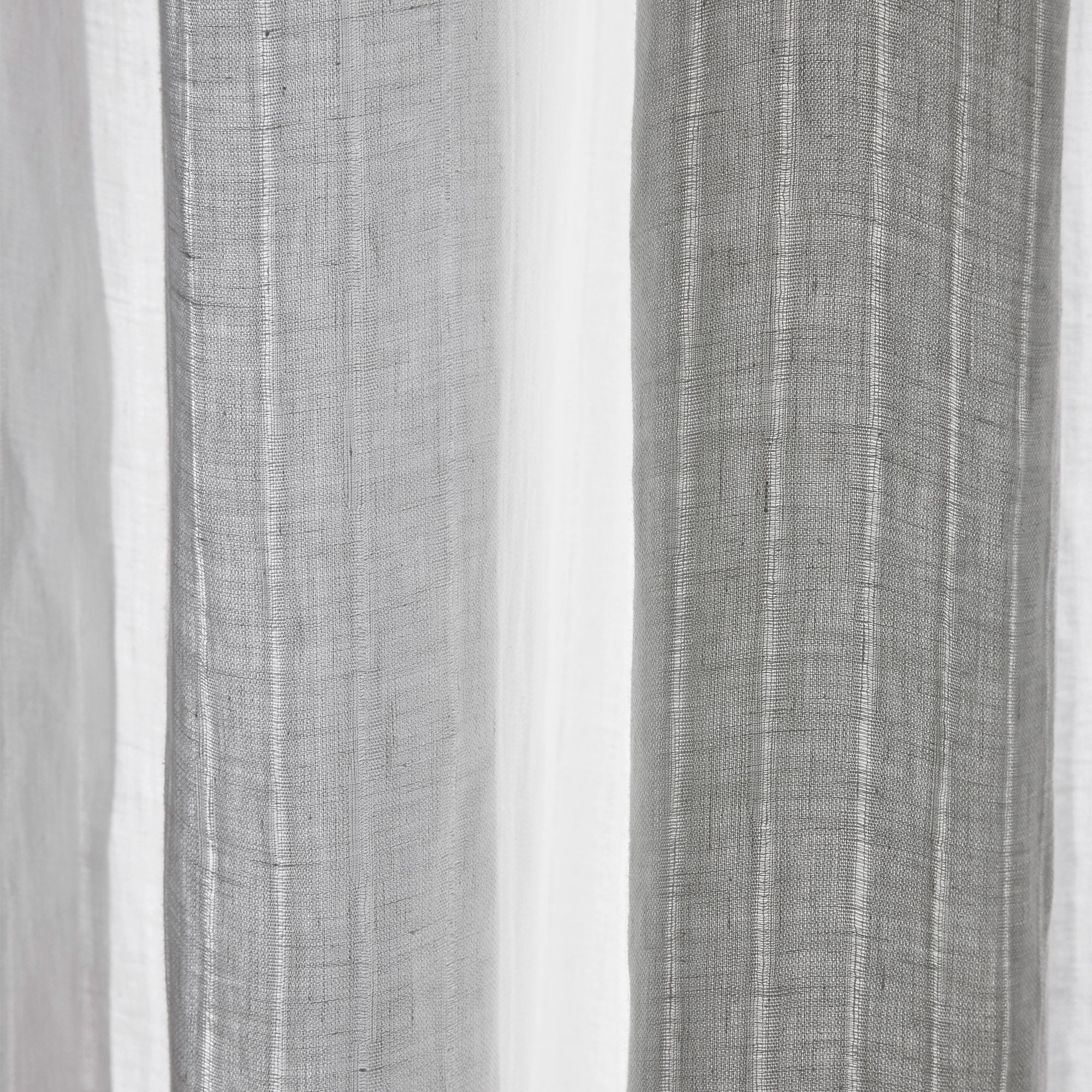 Voilage panneau ALIKI blanc nature