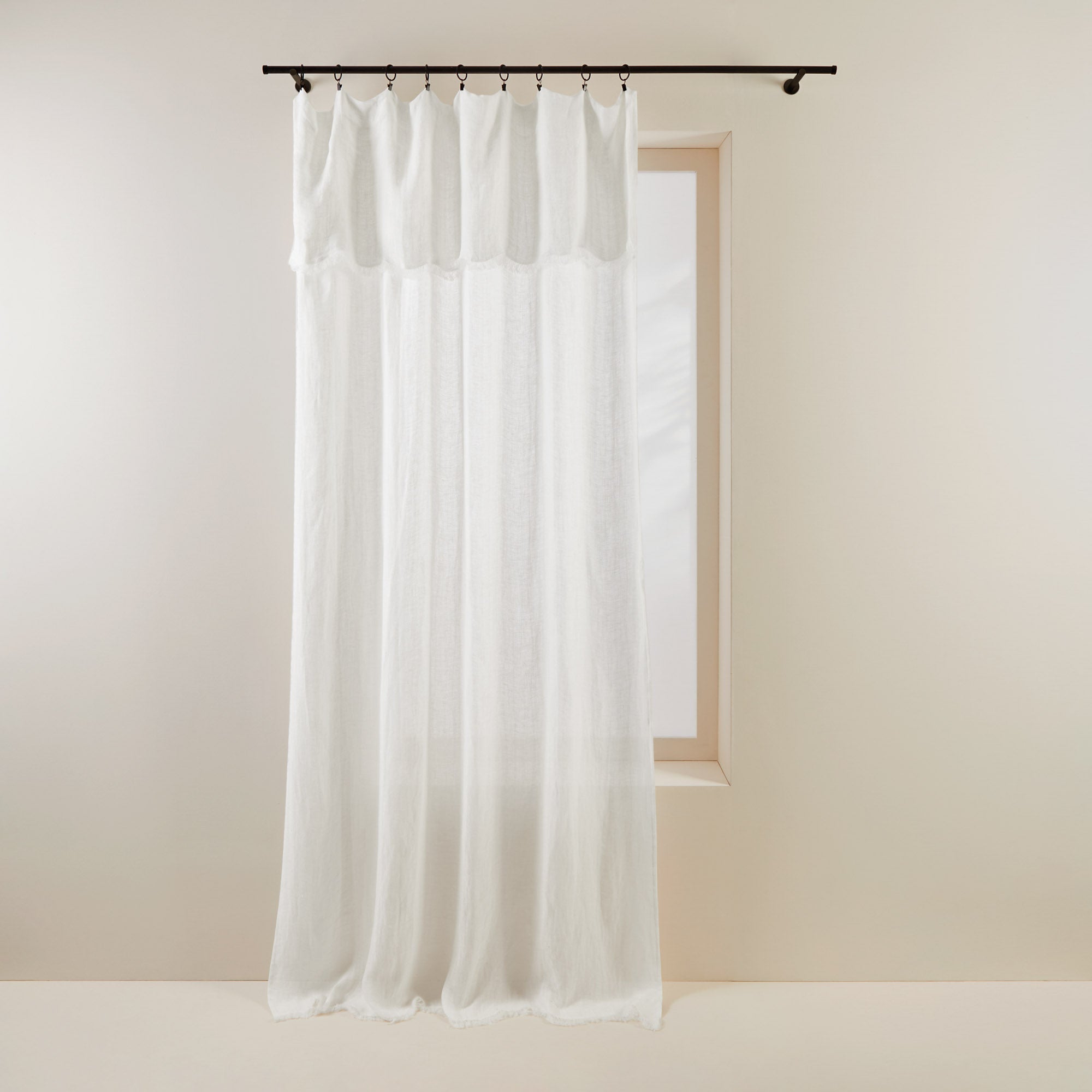 Voilage panneau EOLE blanc