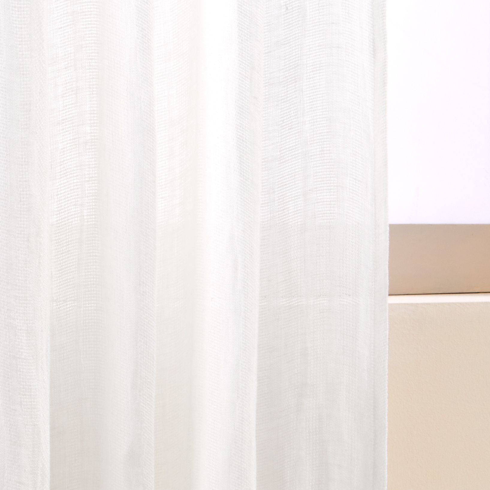 Voilage panneau EOLE blanc