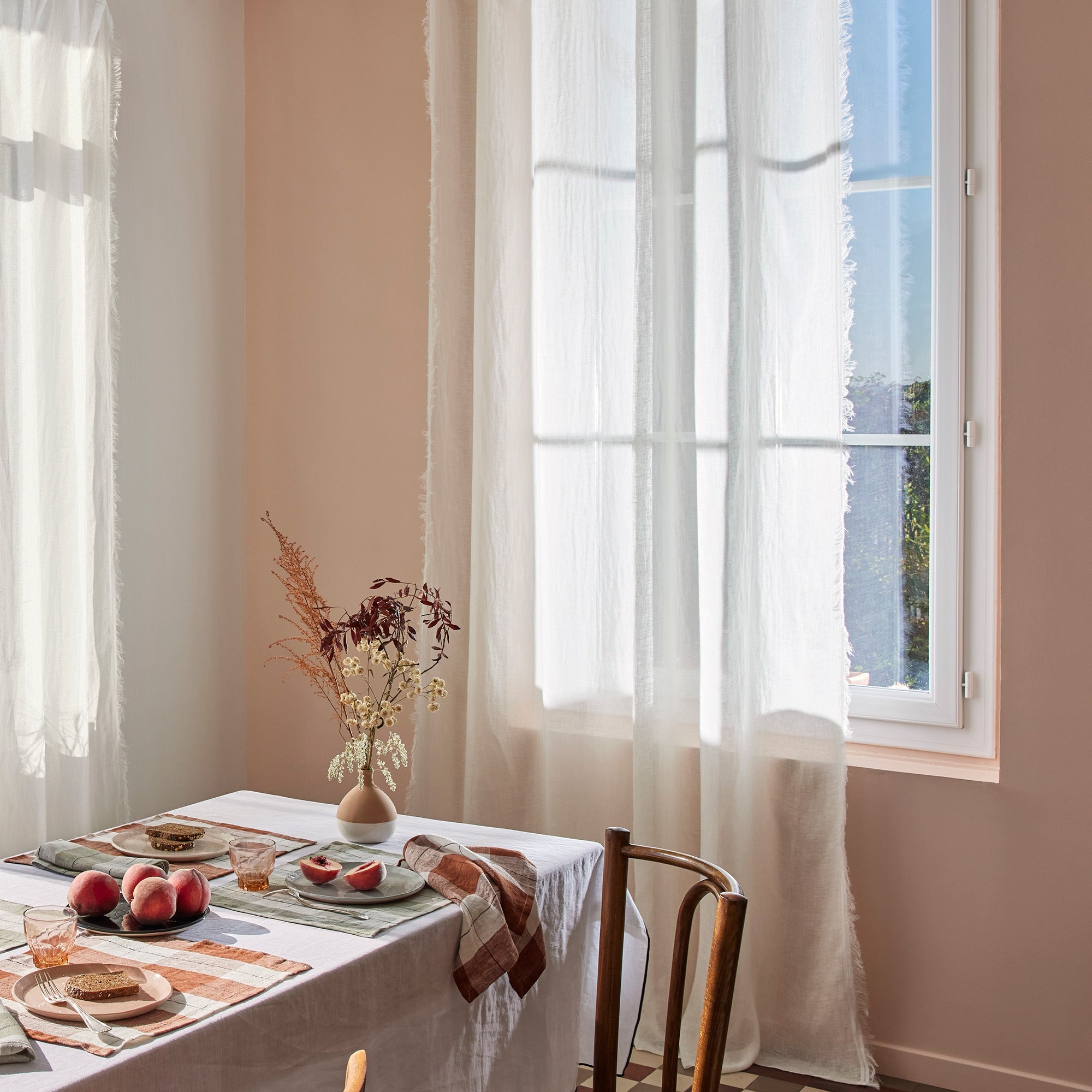 Voilage panneau IKARIA albâtre