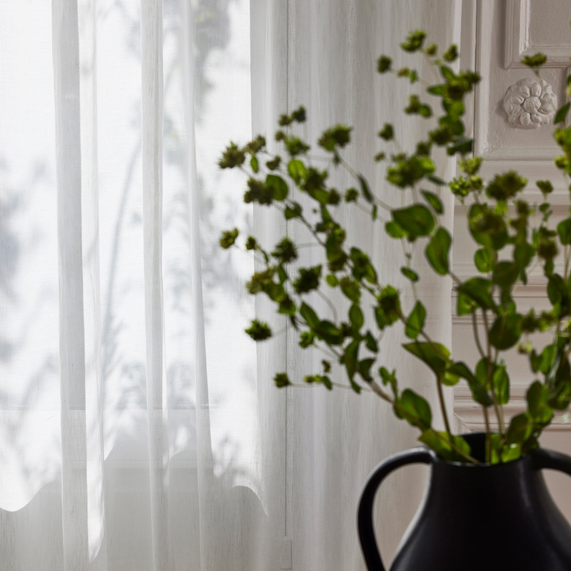 Voilage panneau LIVADI blanc