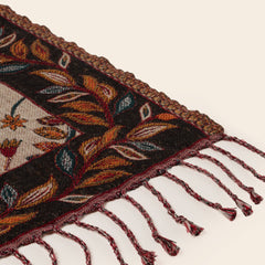 Plaid SUNDARI ivoire et multicolore