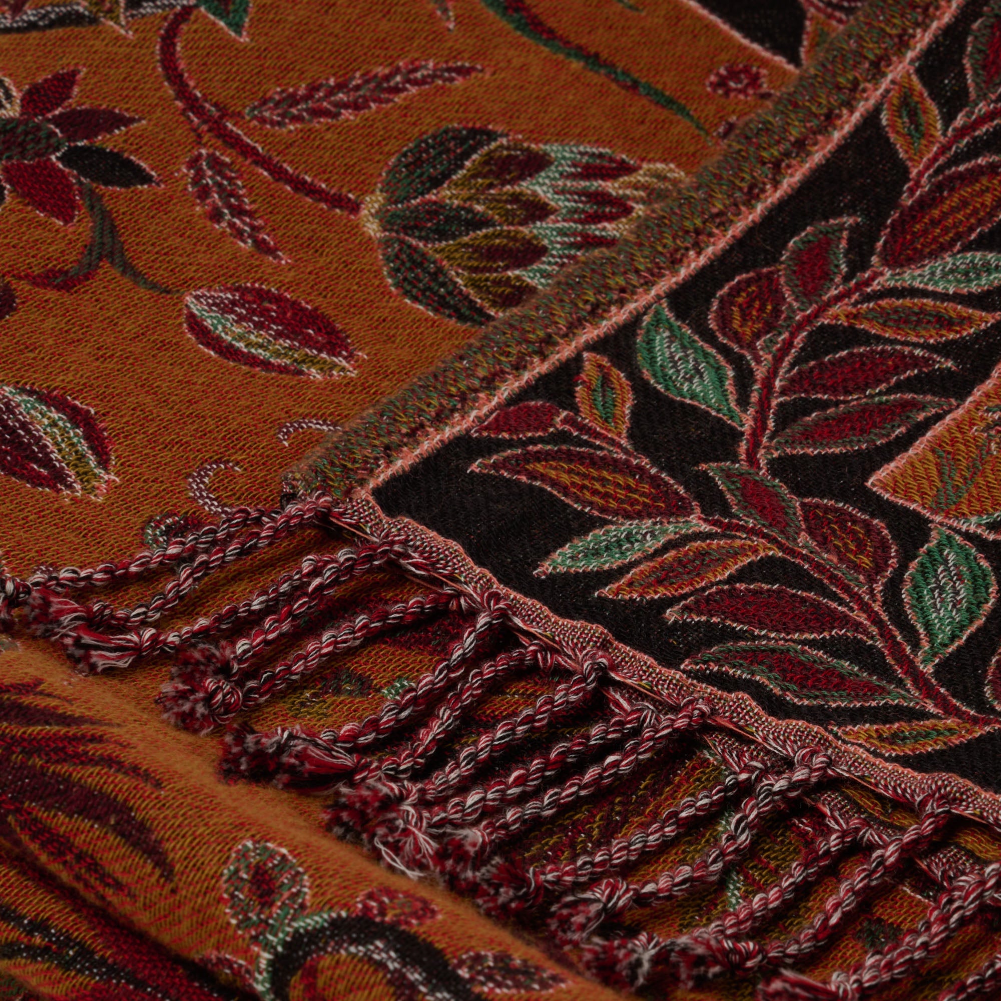 Plaid SUNDARI orange et multicolore_popup