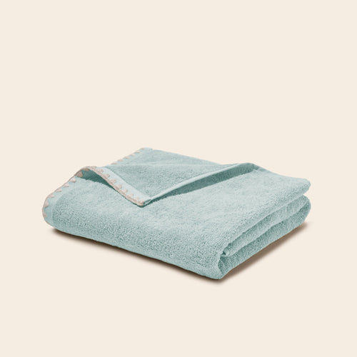 Madura - Serviette de toilette NERYDA céladon et beige
