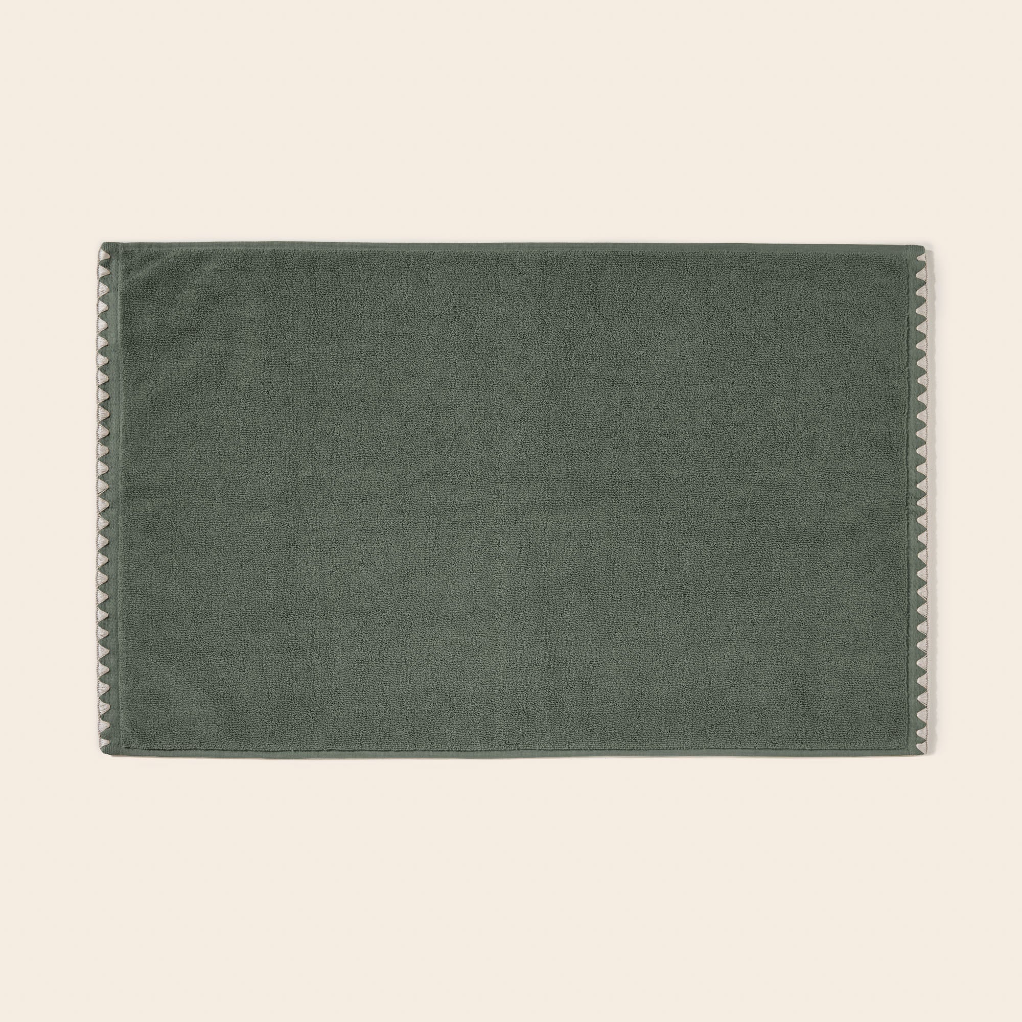 La Sortie de Bain NERYDA vert séquoia et beige