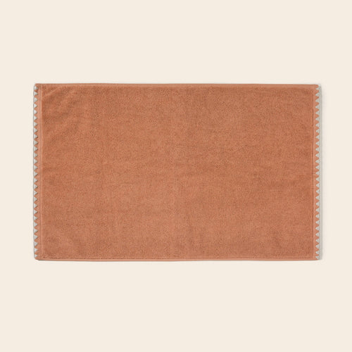 Madura - Tapis de bain NERYDA terre d'argile et beige