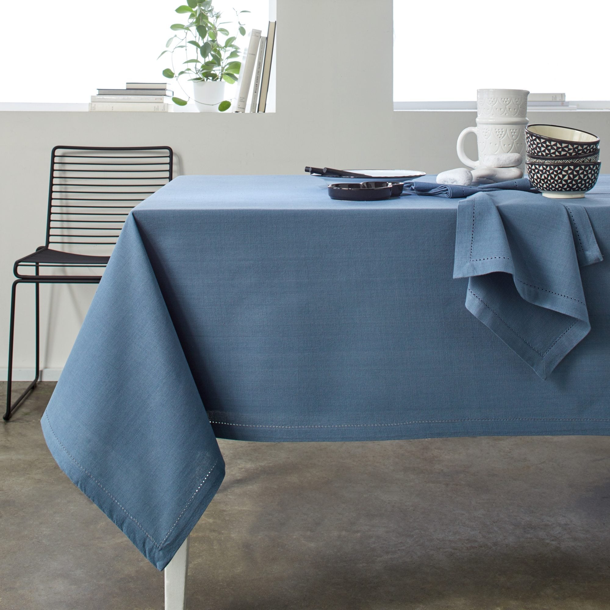 Nappe carrée ABIGAIL bleu