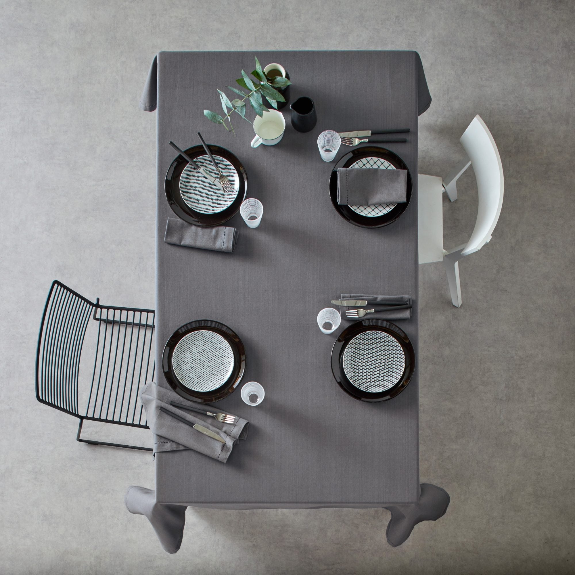Nappe carrée ABIGAIL gris