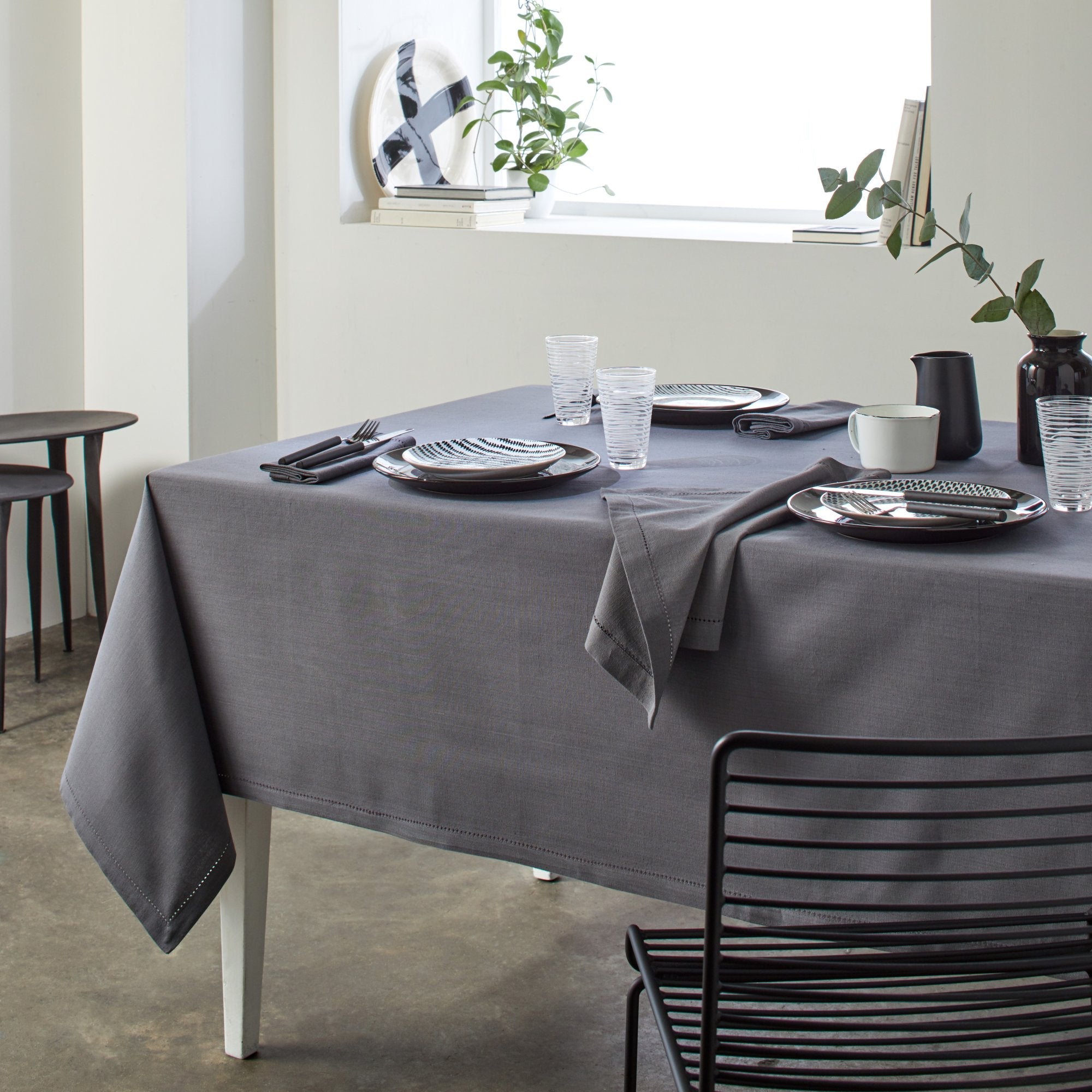 Nappe carrée ABIGAIL gris
