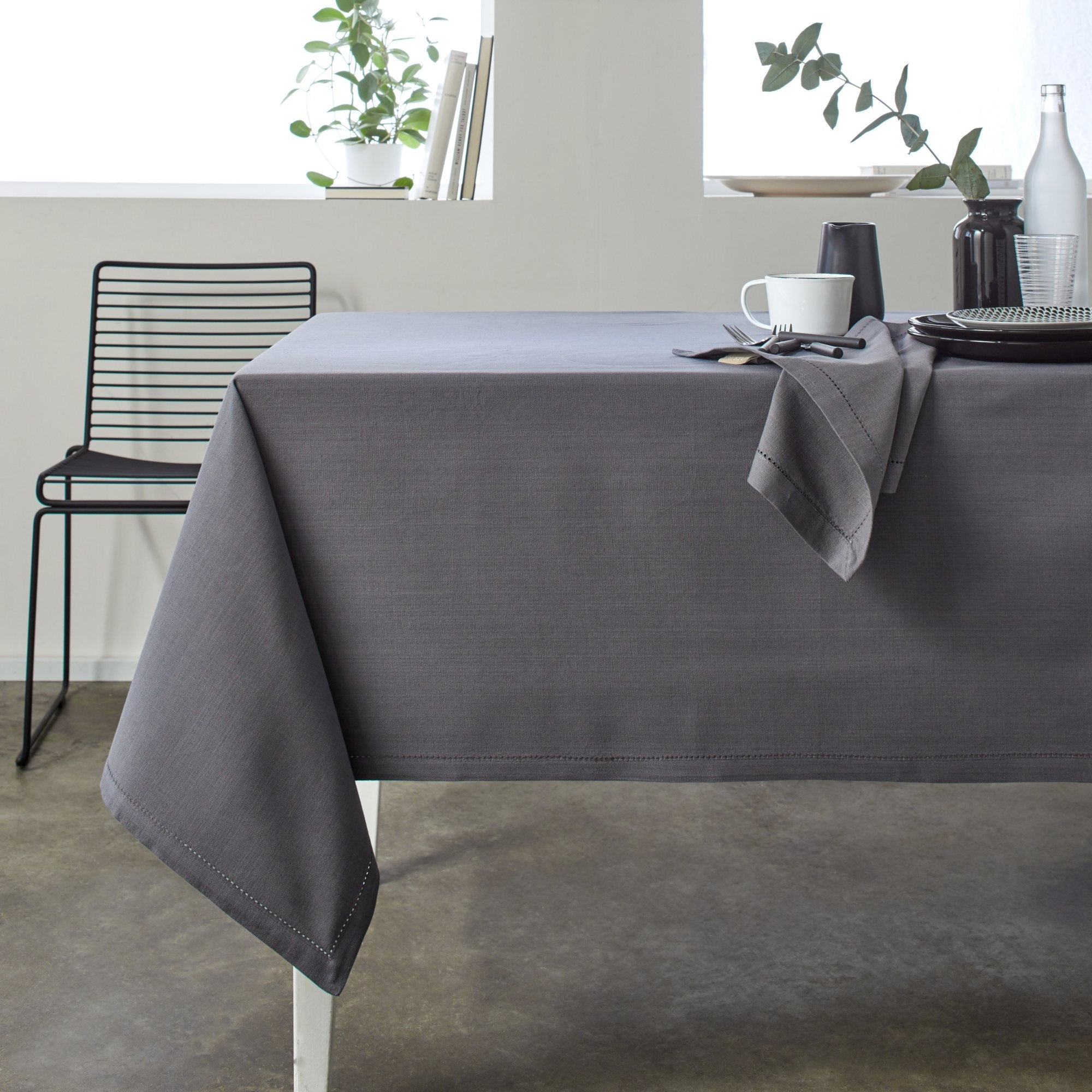 Nappe rectangulaire ABIGAIL gris