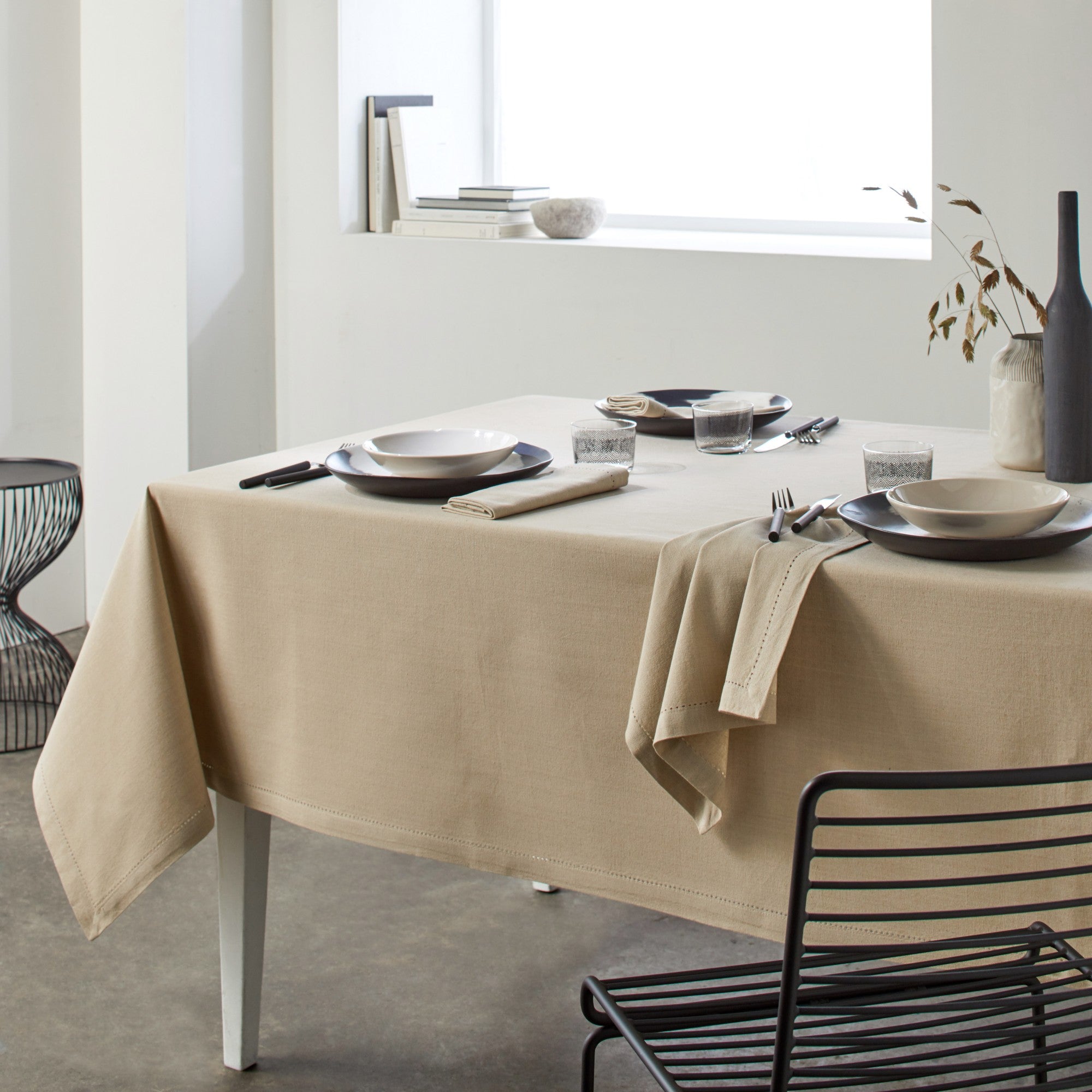 Nappe rectangulaire ABIGAIL beige