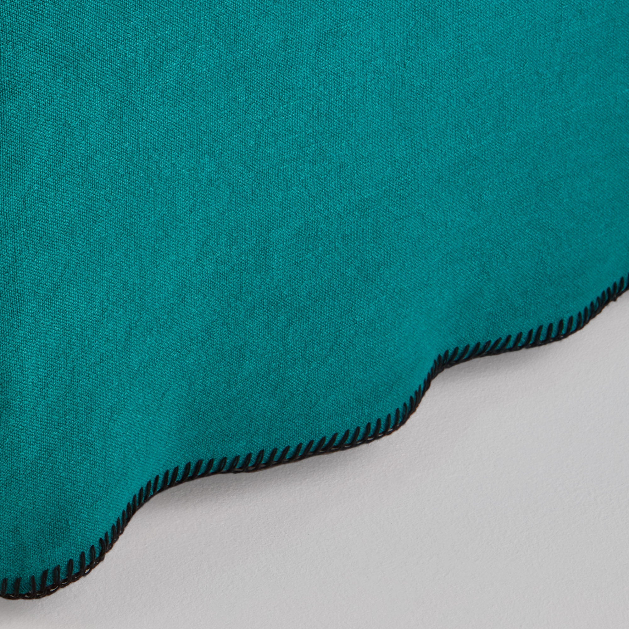 Cache sommier NINO lagon et feston noir