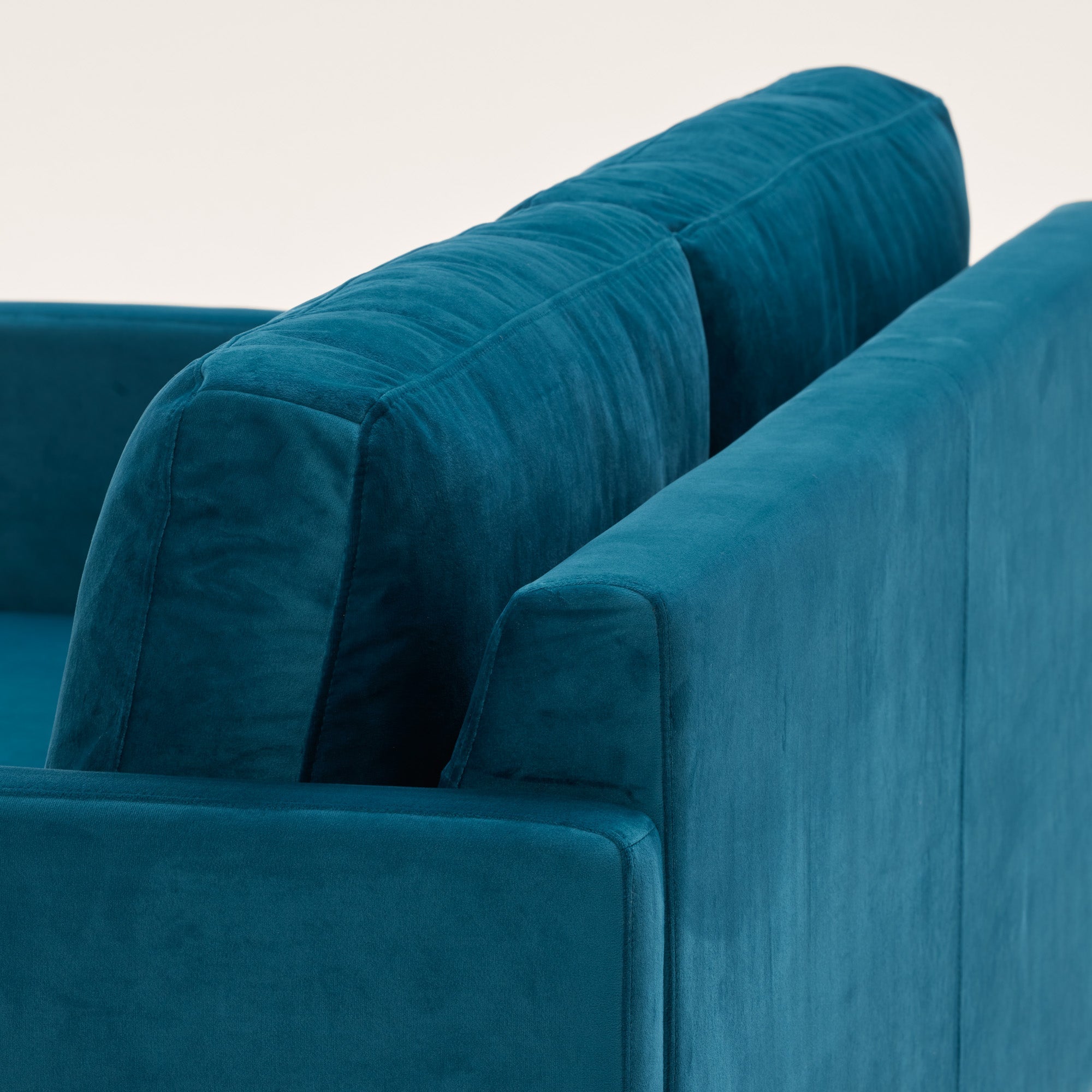 Canapé 2 places CESARE velours pétrole