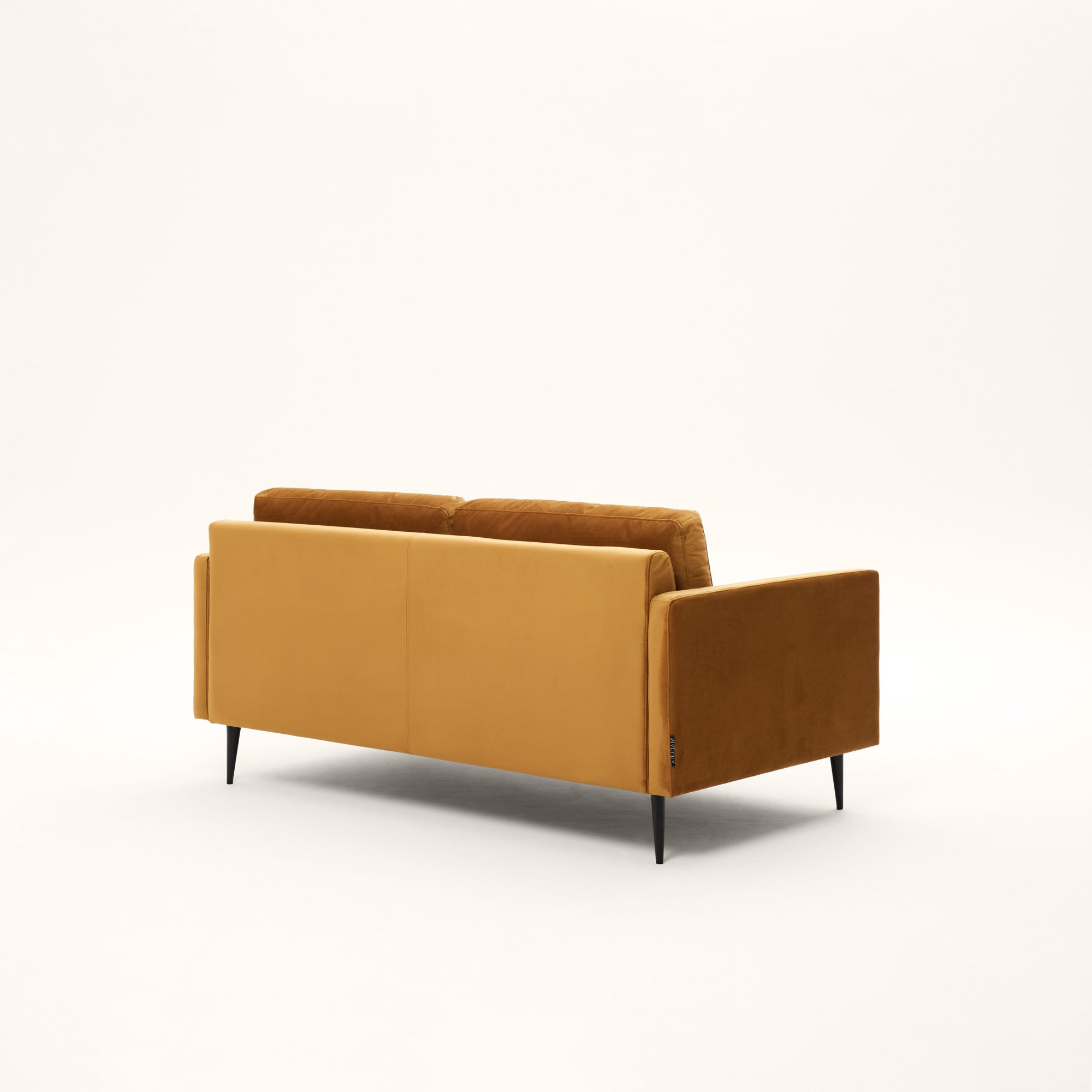 Canapé 2 places CESARE velours moutarde