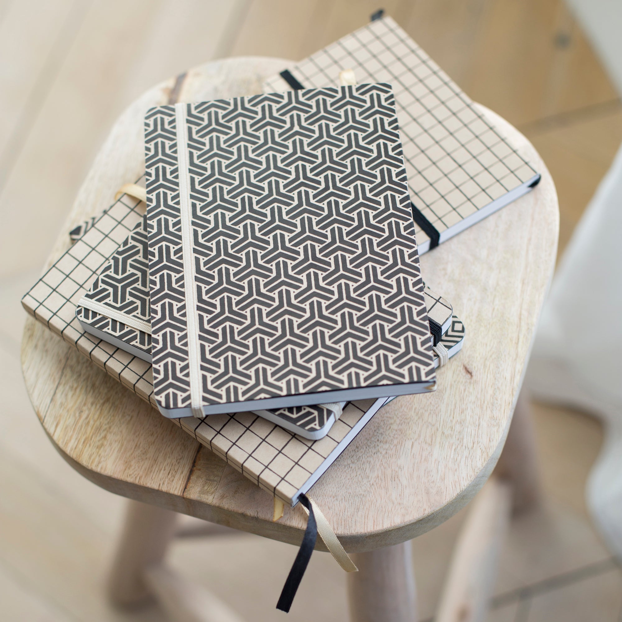 Carnet KADRI naturel et gris