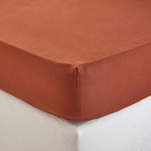 Madura - Drap Housse CARLINA terracotta