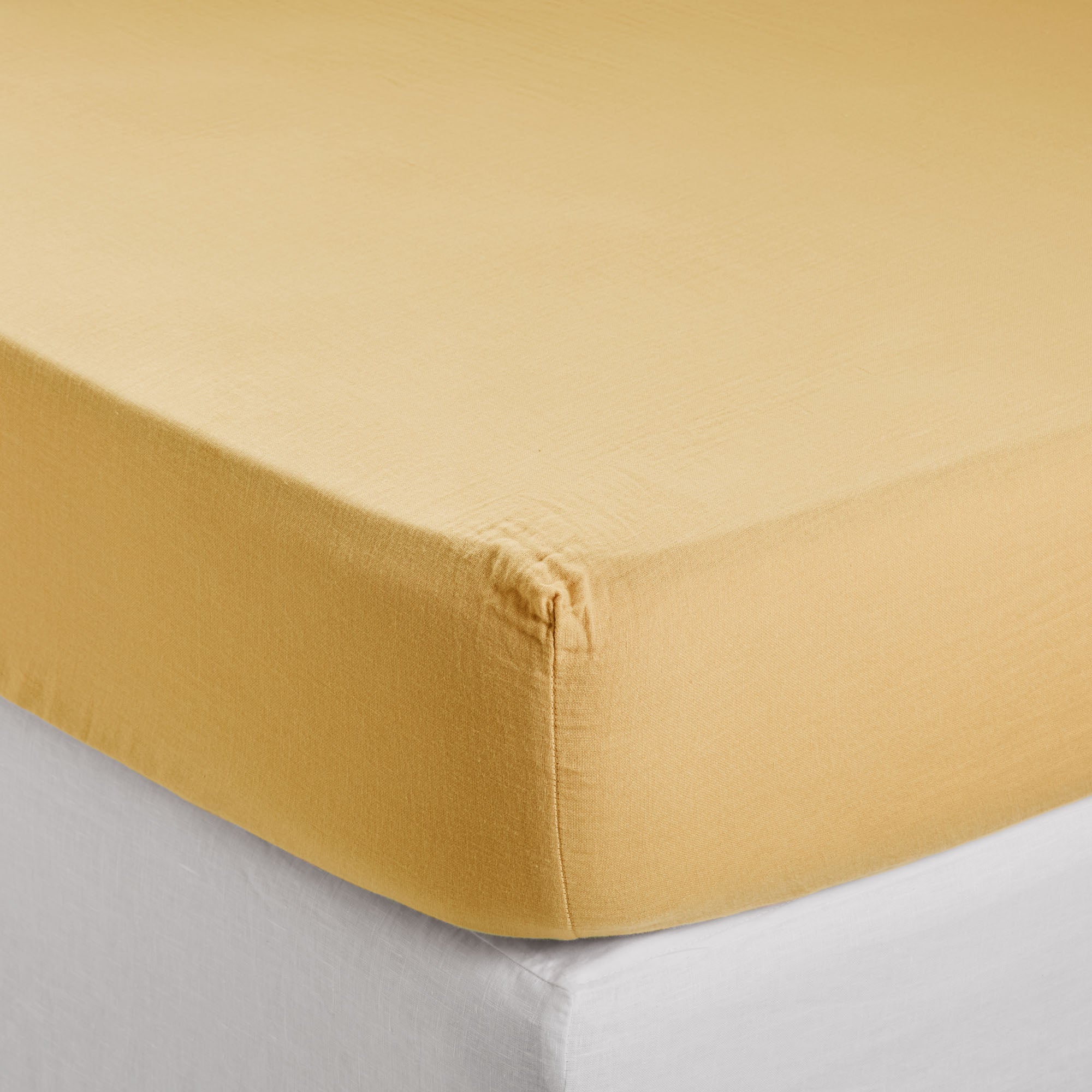 Drap Housse LOU jaune paille