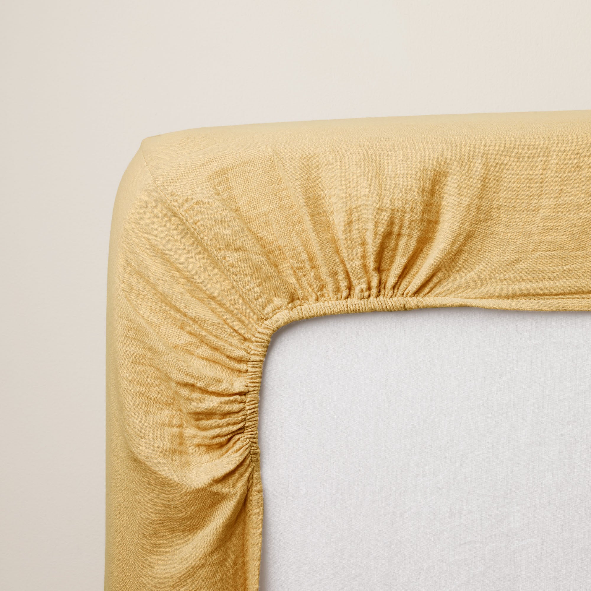 Drap Housse LOU jaune paille