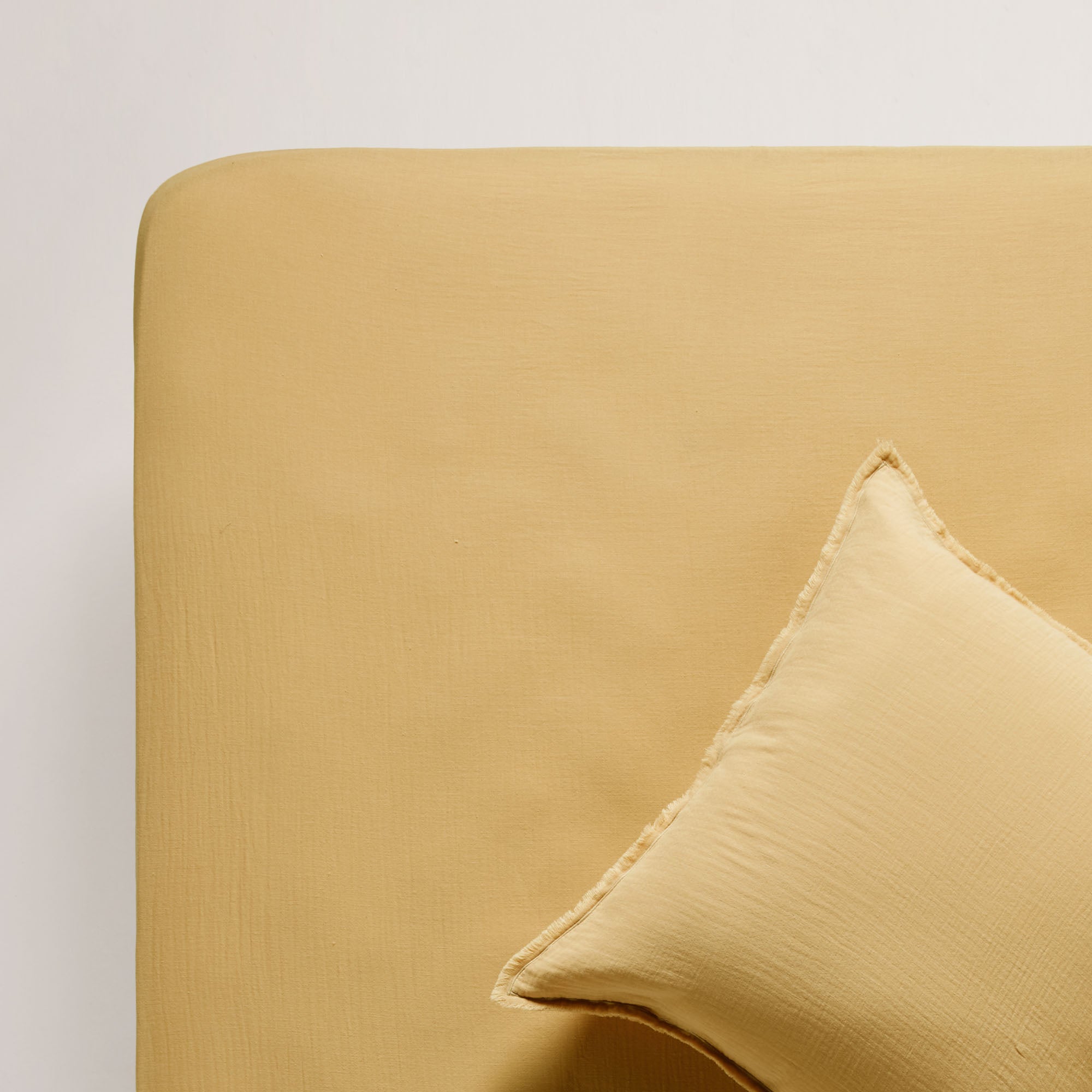Drap Housse LOU jaune paille