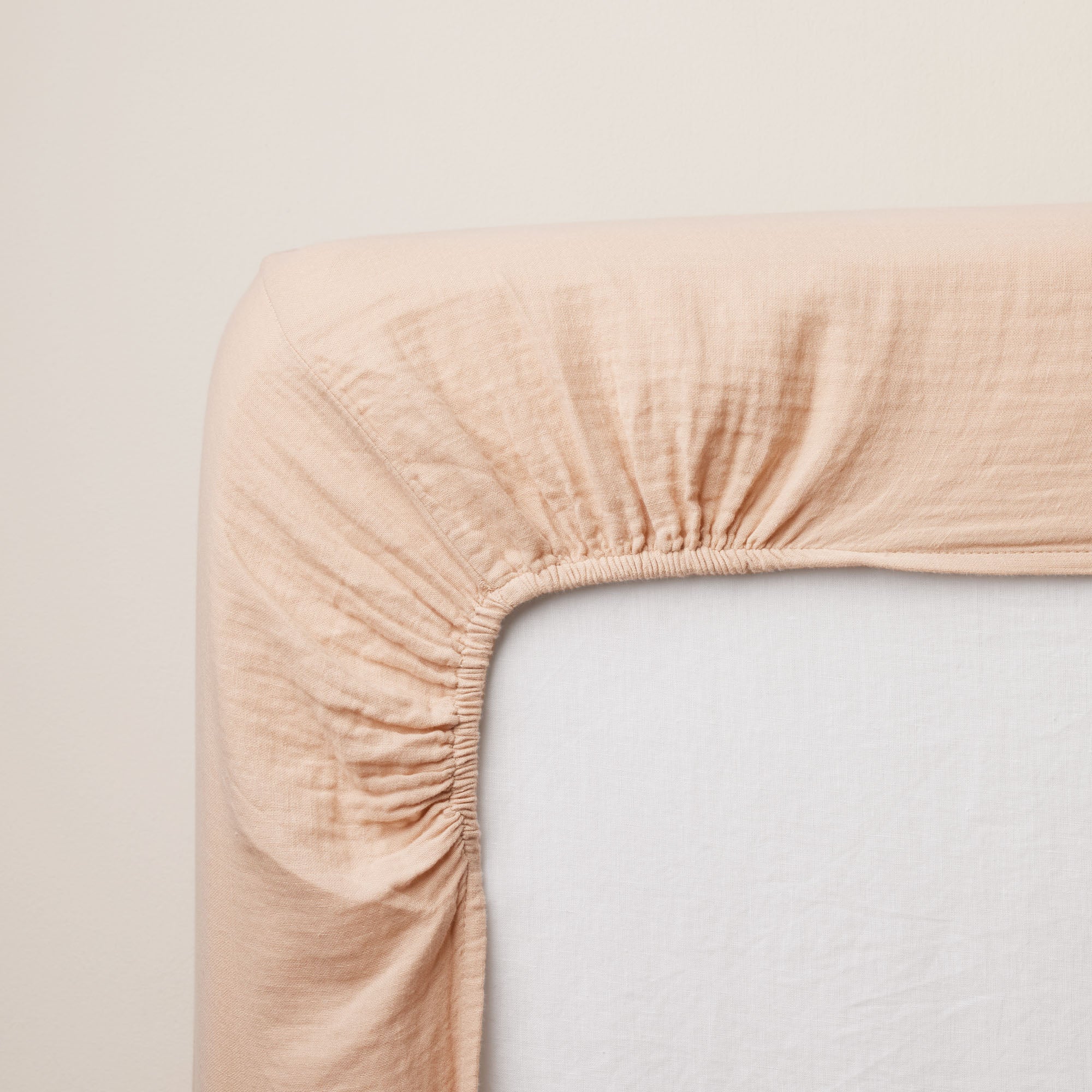 Drap Housse LOU pêche rosé