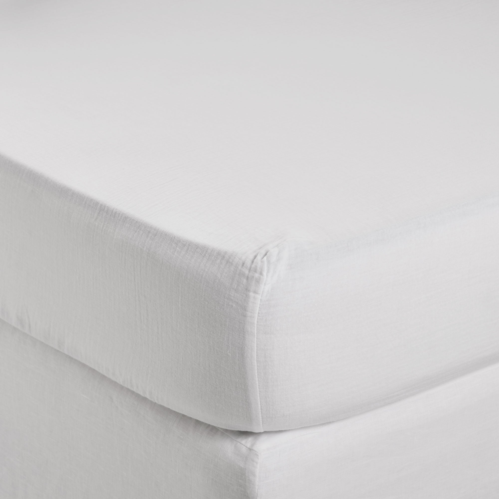 Drap Housse LOU blanc coton