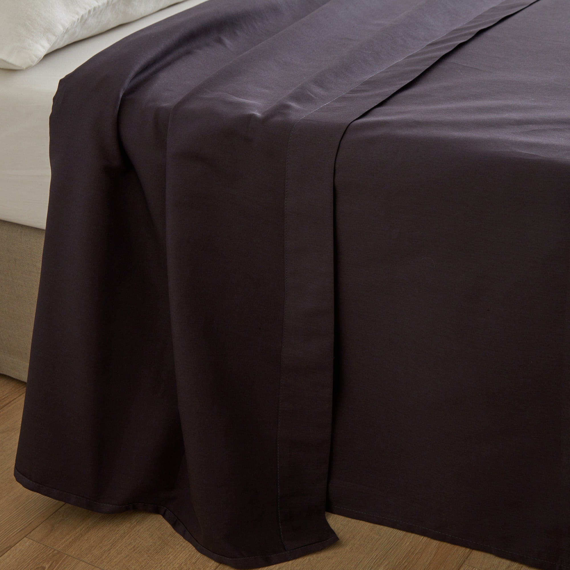 Drap plat AURORE gris anthracite