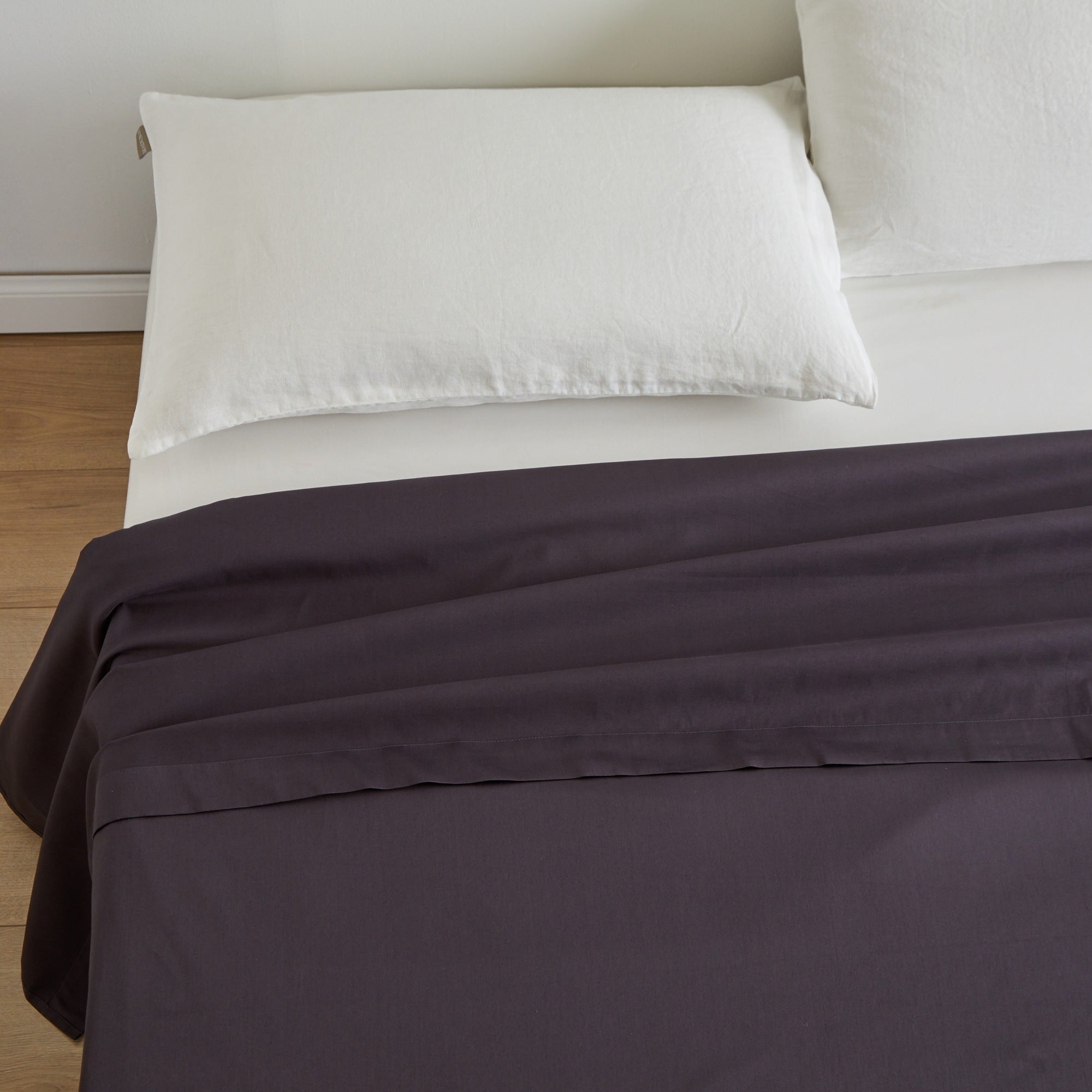 Drap plat AURORE gris anthracite