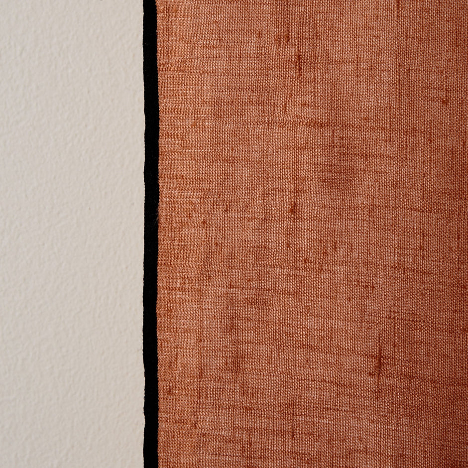 Echantillon CARLINA terracotta et bourdon noir