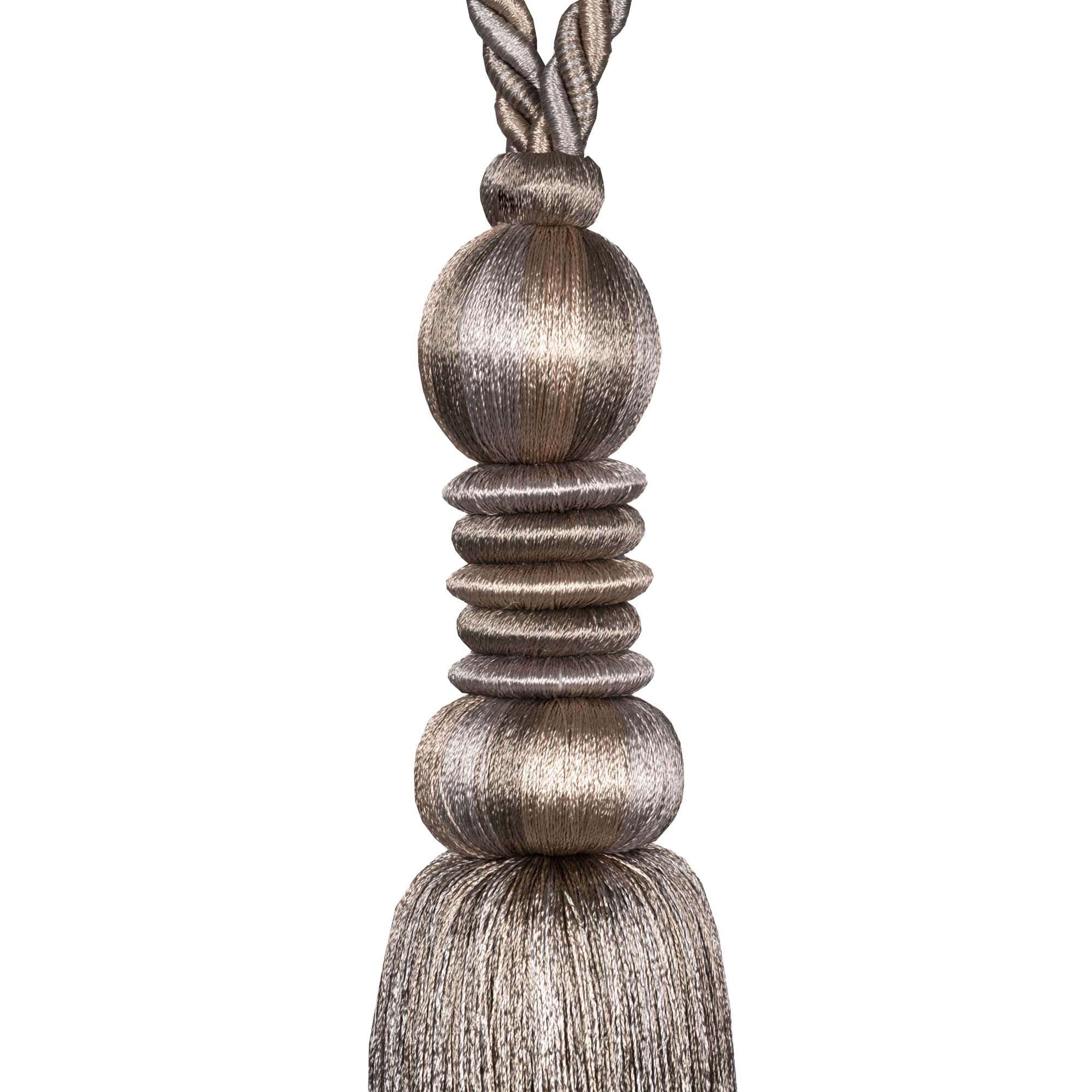 Embrasse pompon TOSCANA gris clair