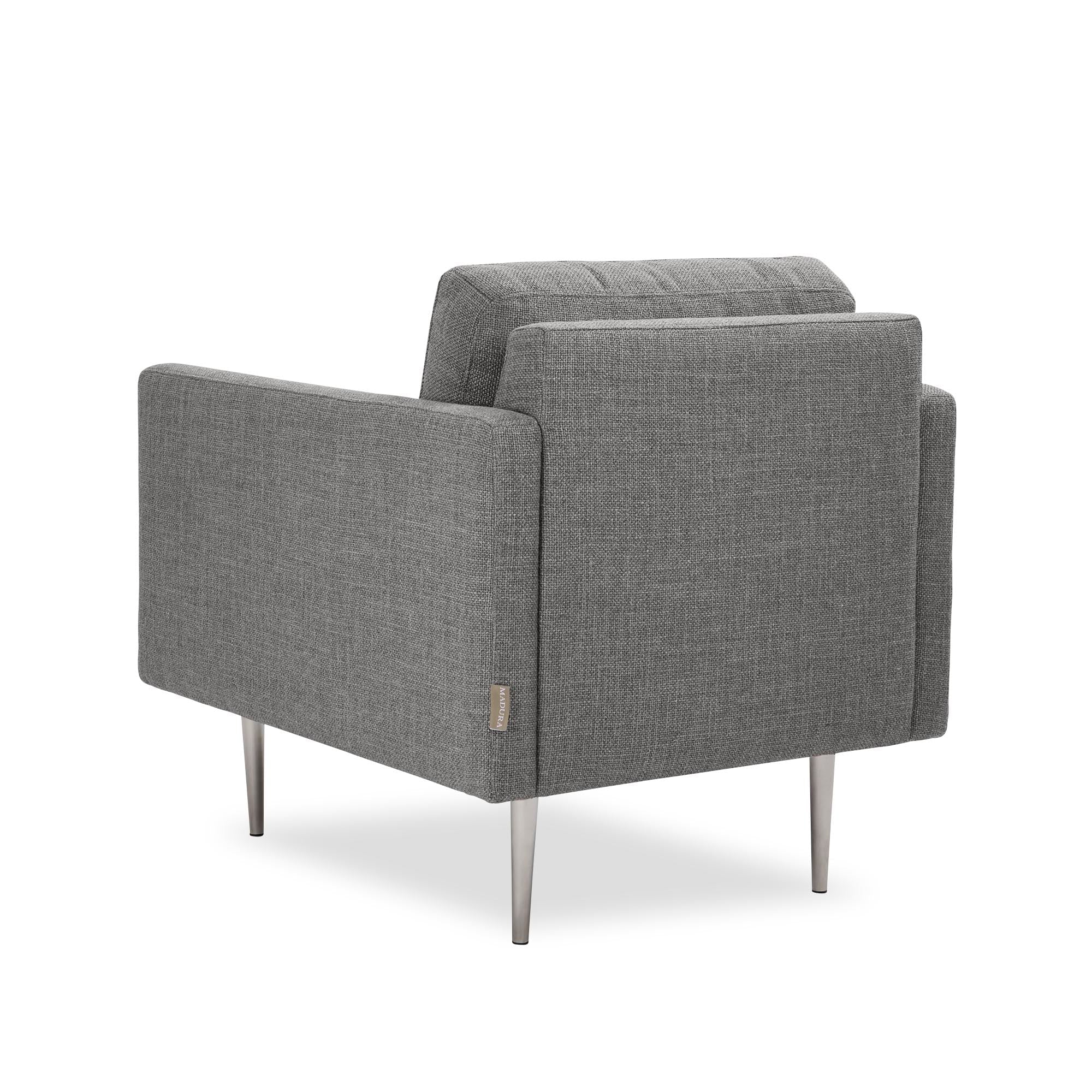Fauteuil JOREL canevas gris moyen