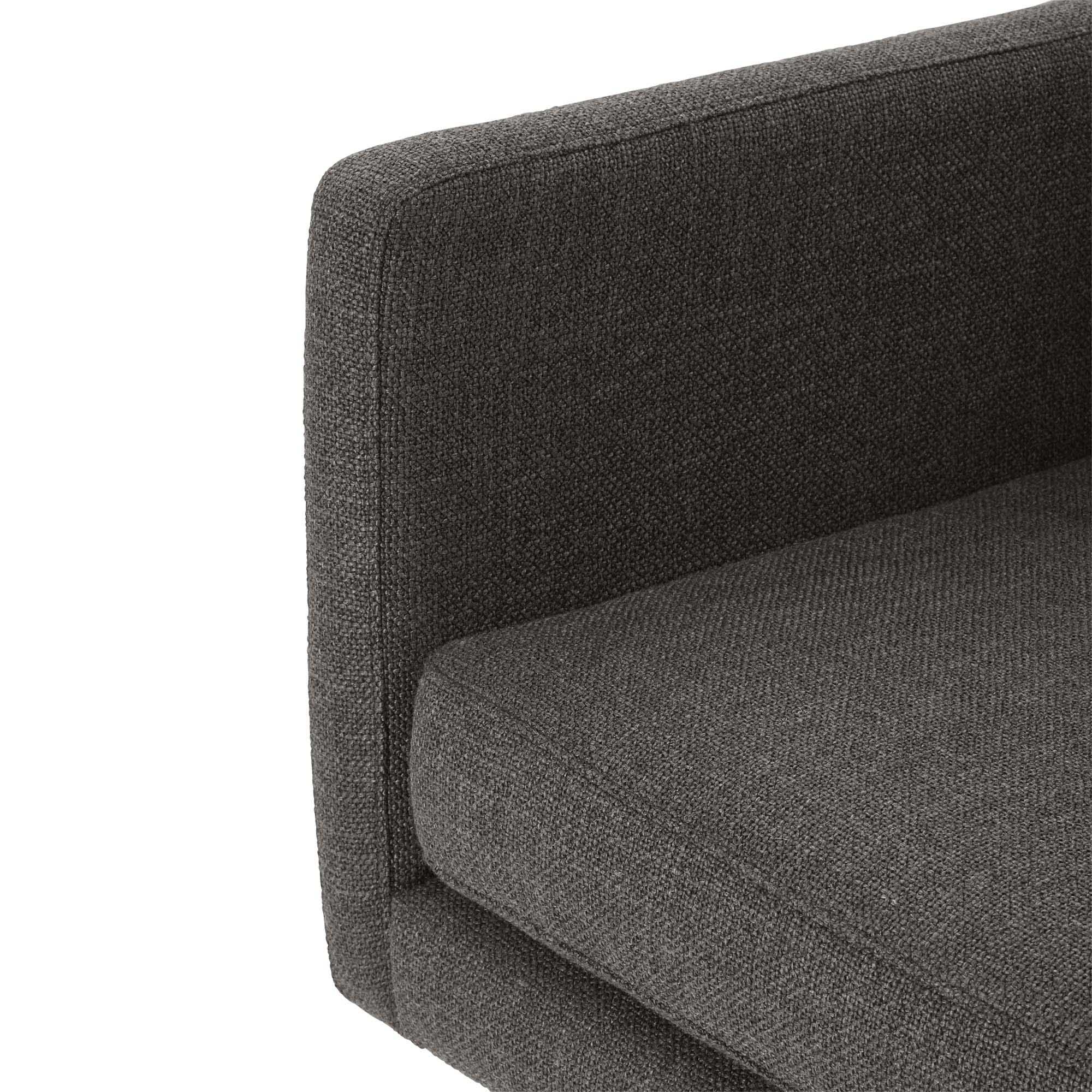 Fauteuil JOREL canevas gris anthracite