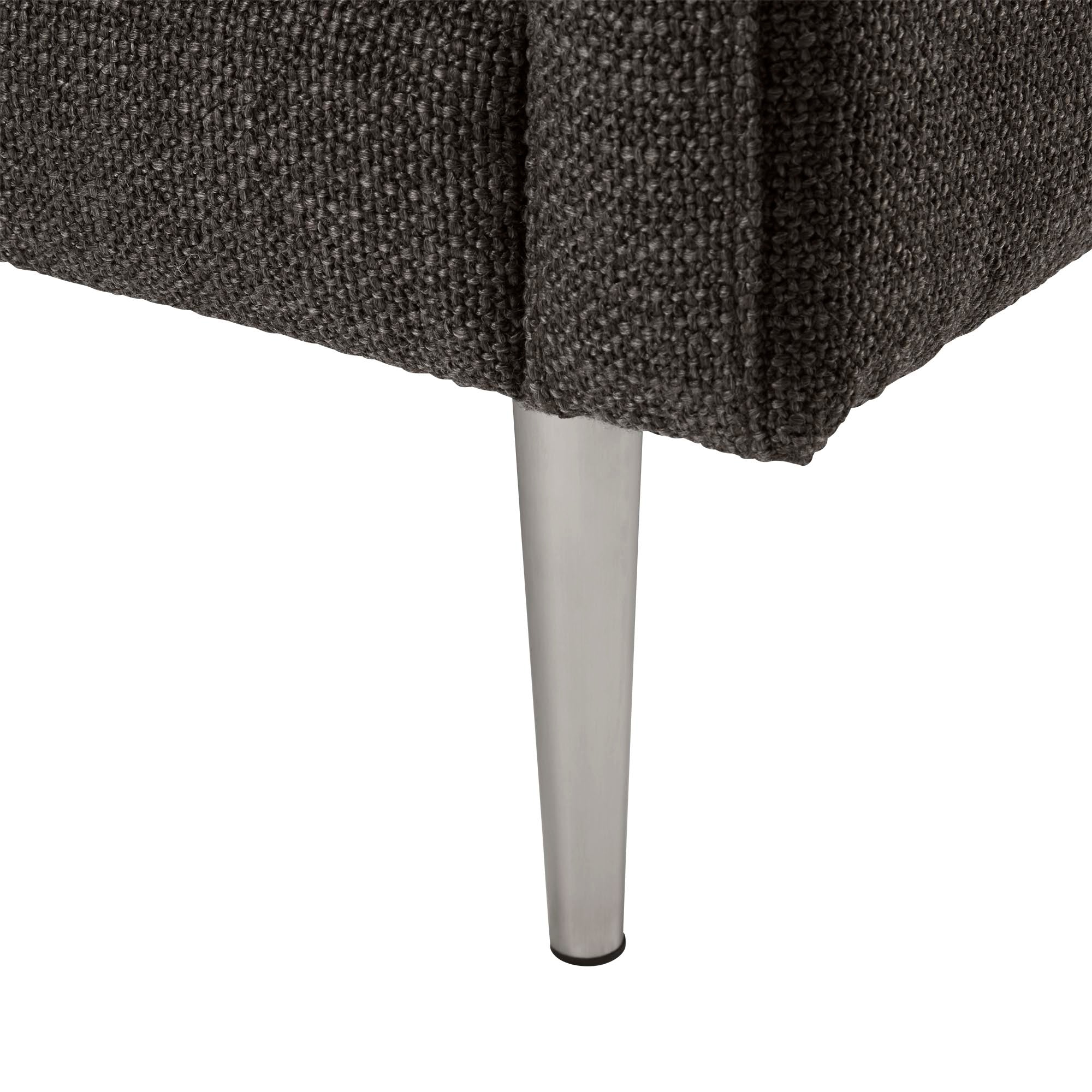 Fauteuil JOREL canevas gris anthracite