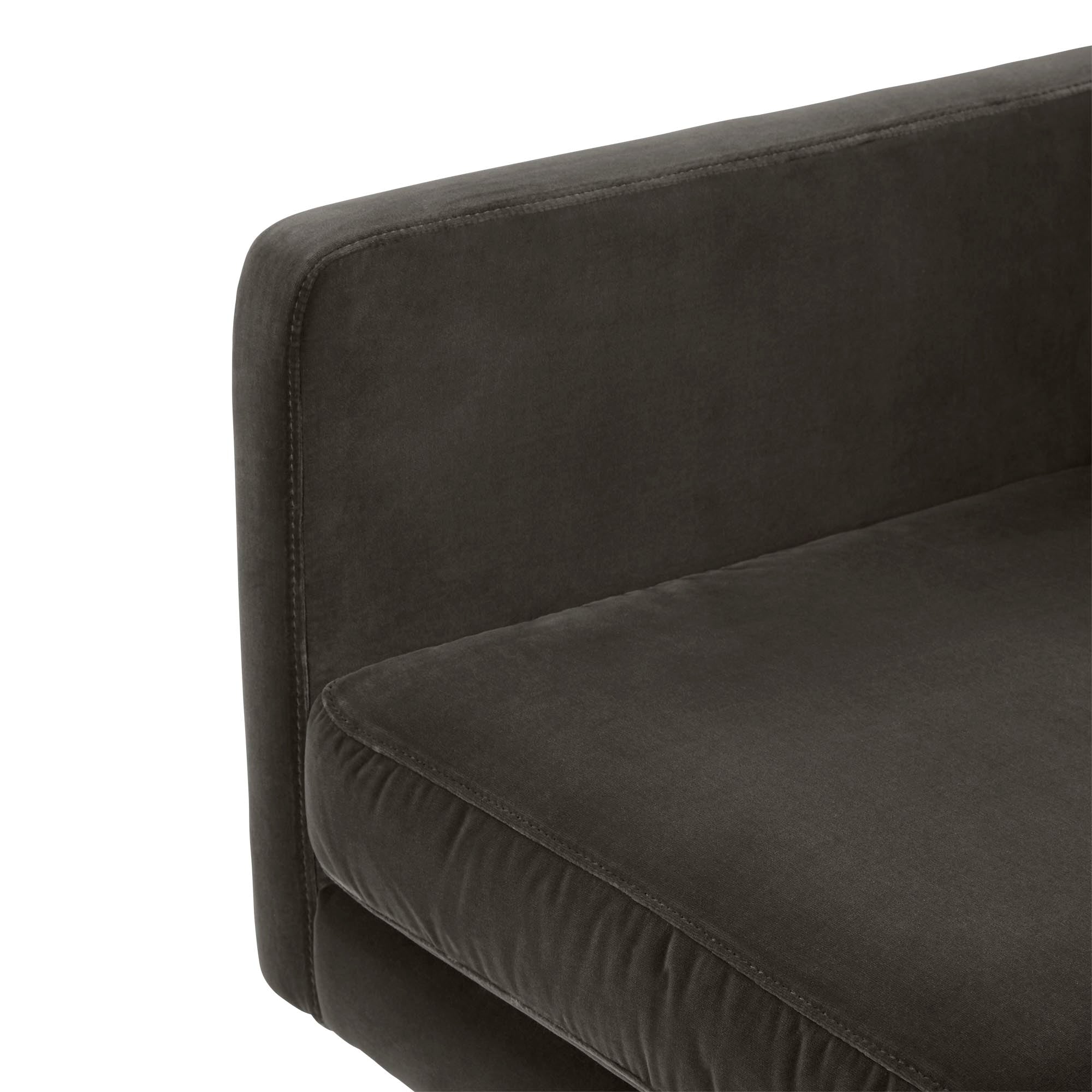 Fauteuil JOREL velours gris