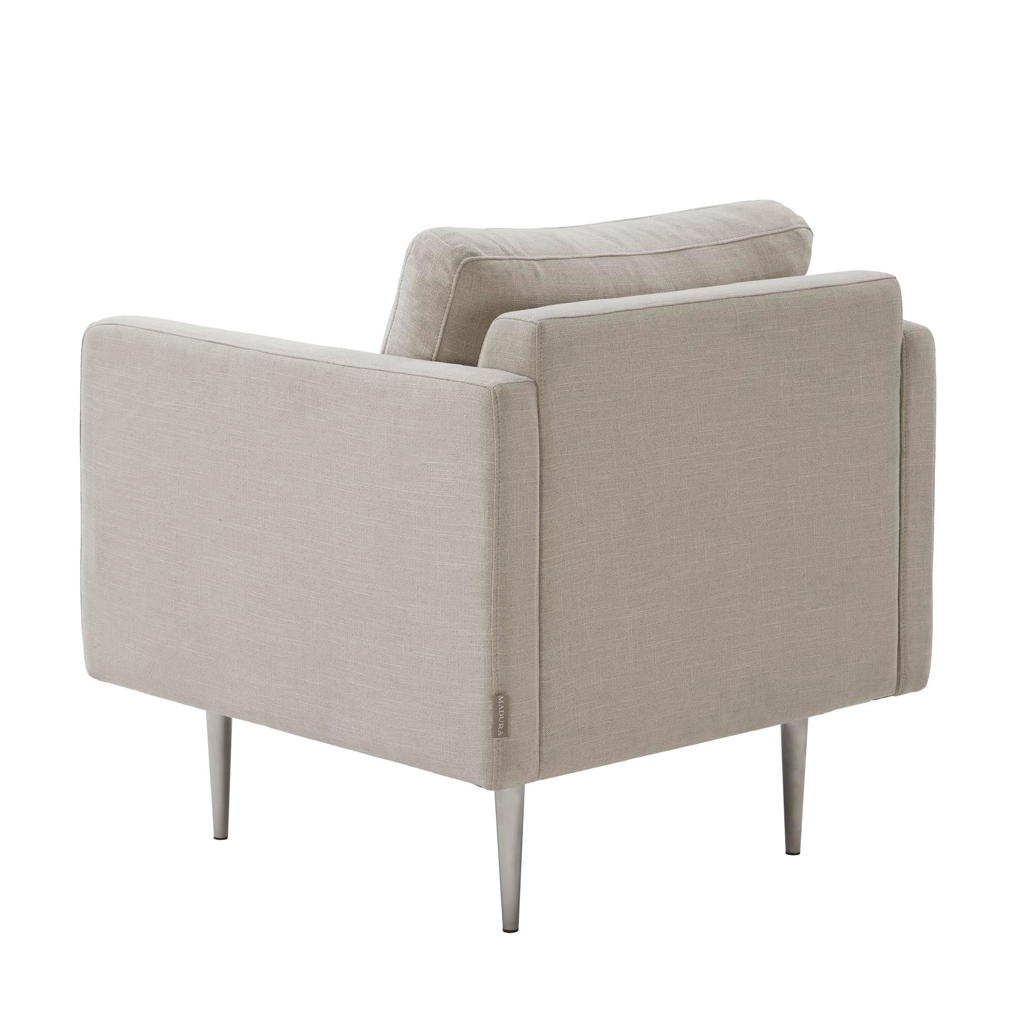 Fauteuil JOREL toile beige