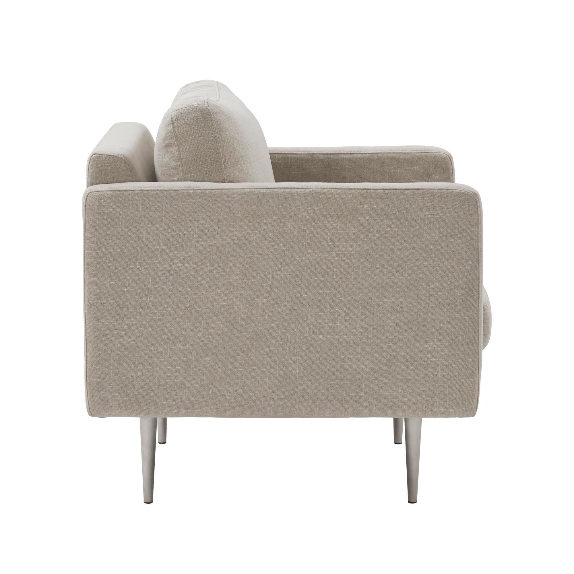 Fauteuil JOREL toile beige