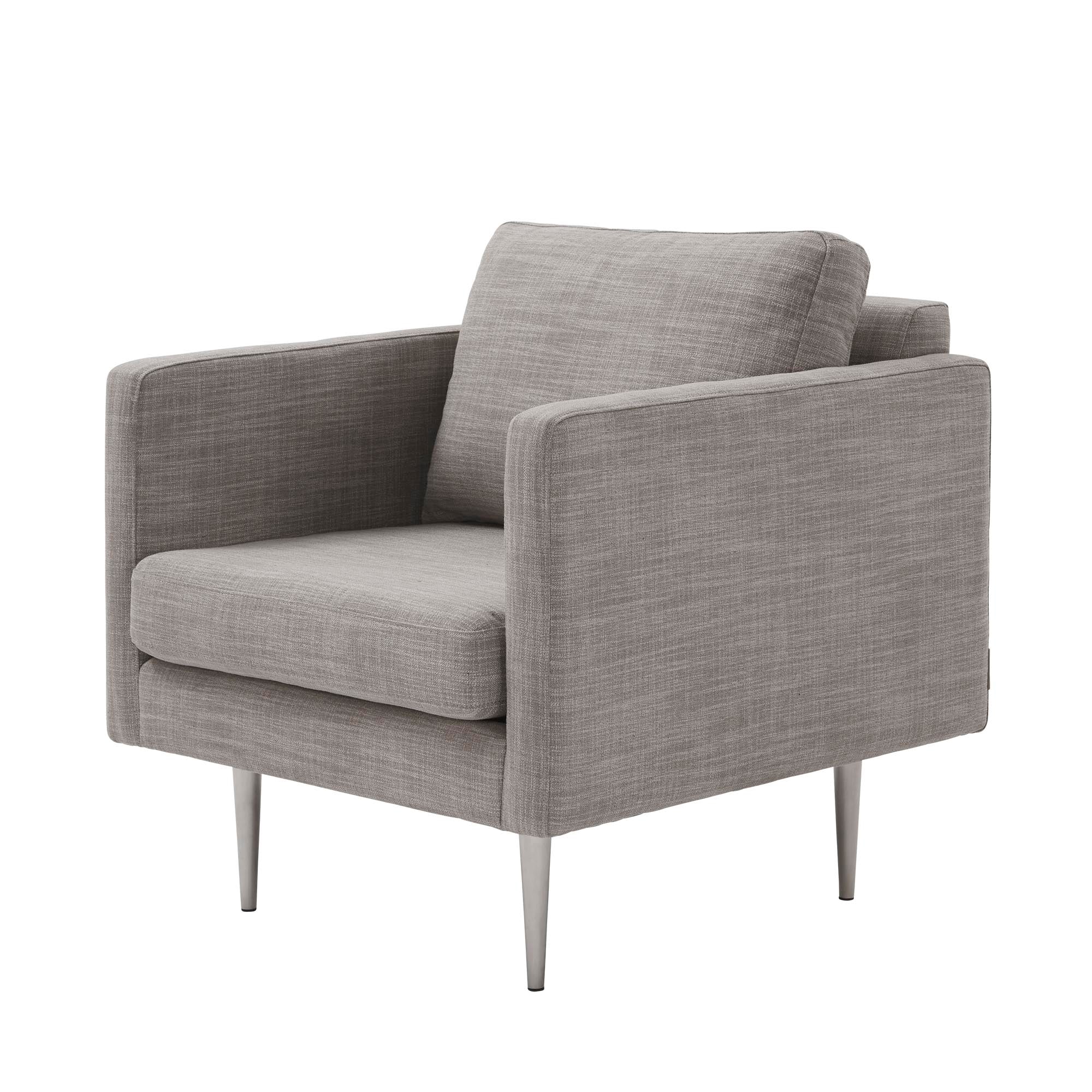 Fauteuil JOREL chiné gris