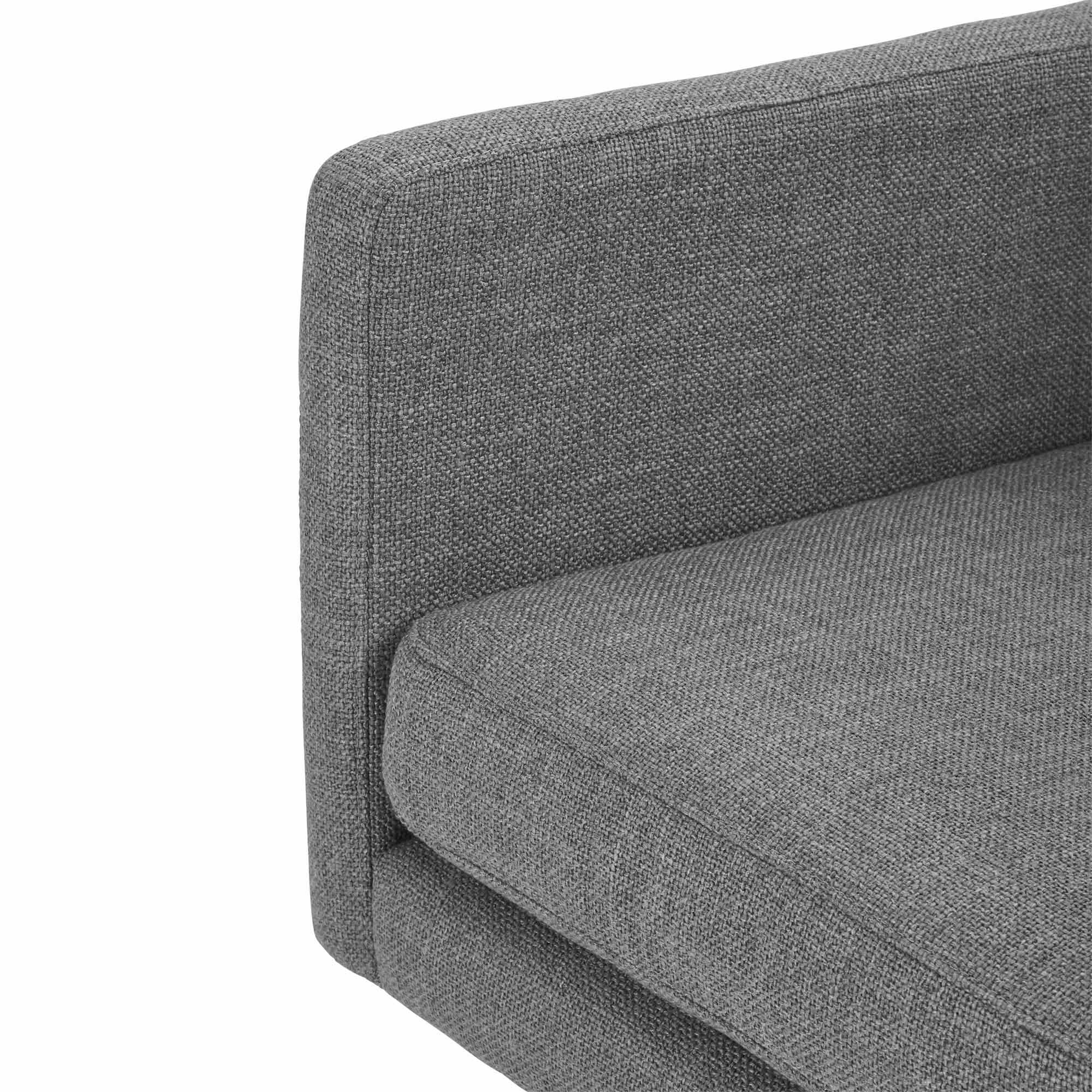 Fauteuil JOREL canevas gris moyen