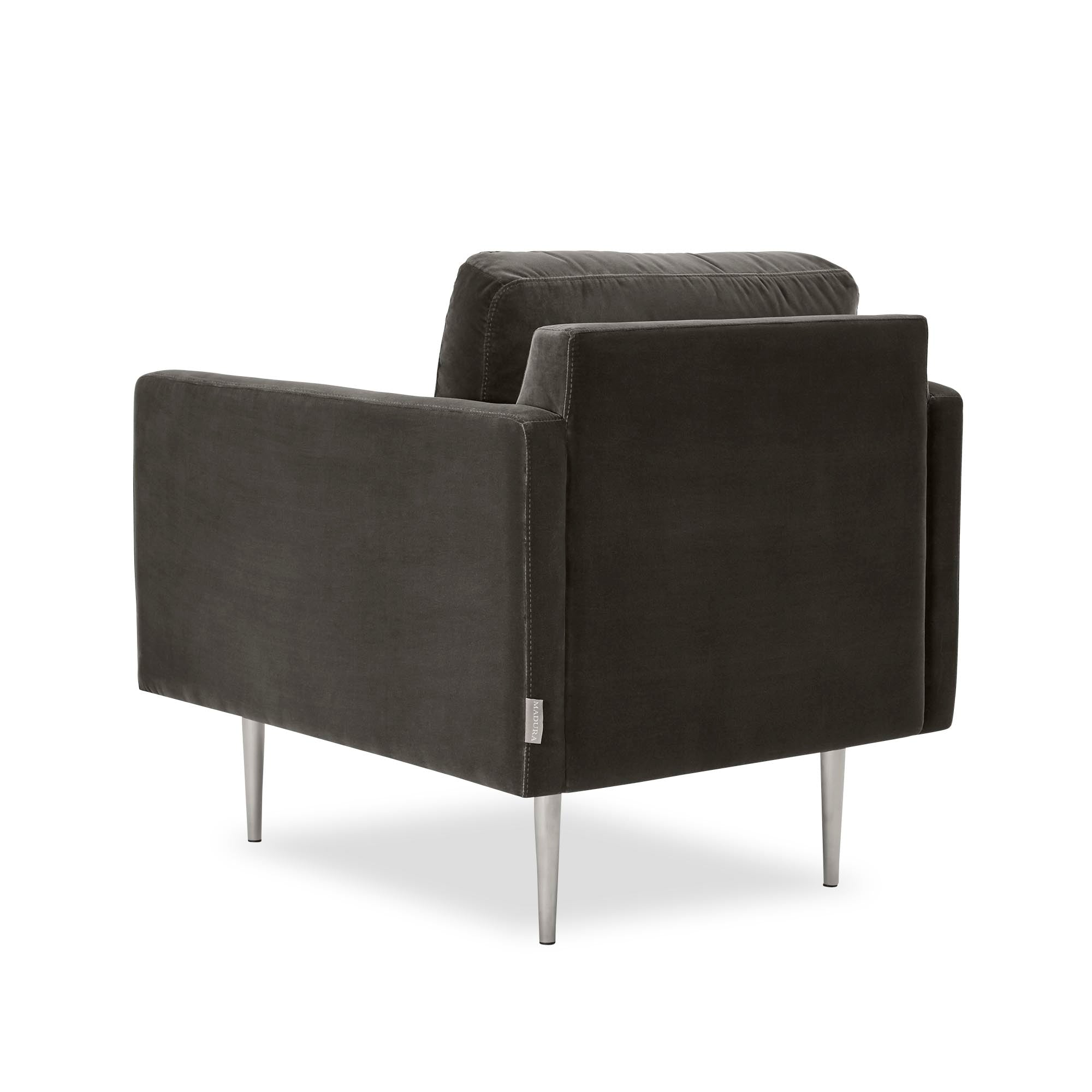 Fauteuil JOREL velours gris