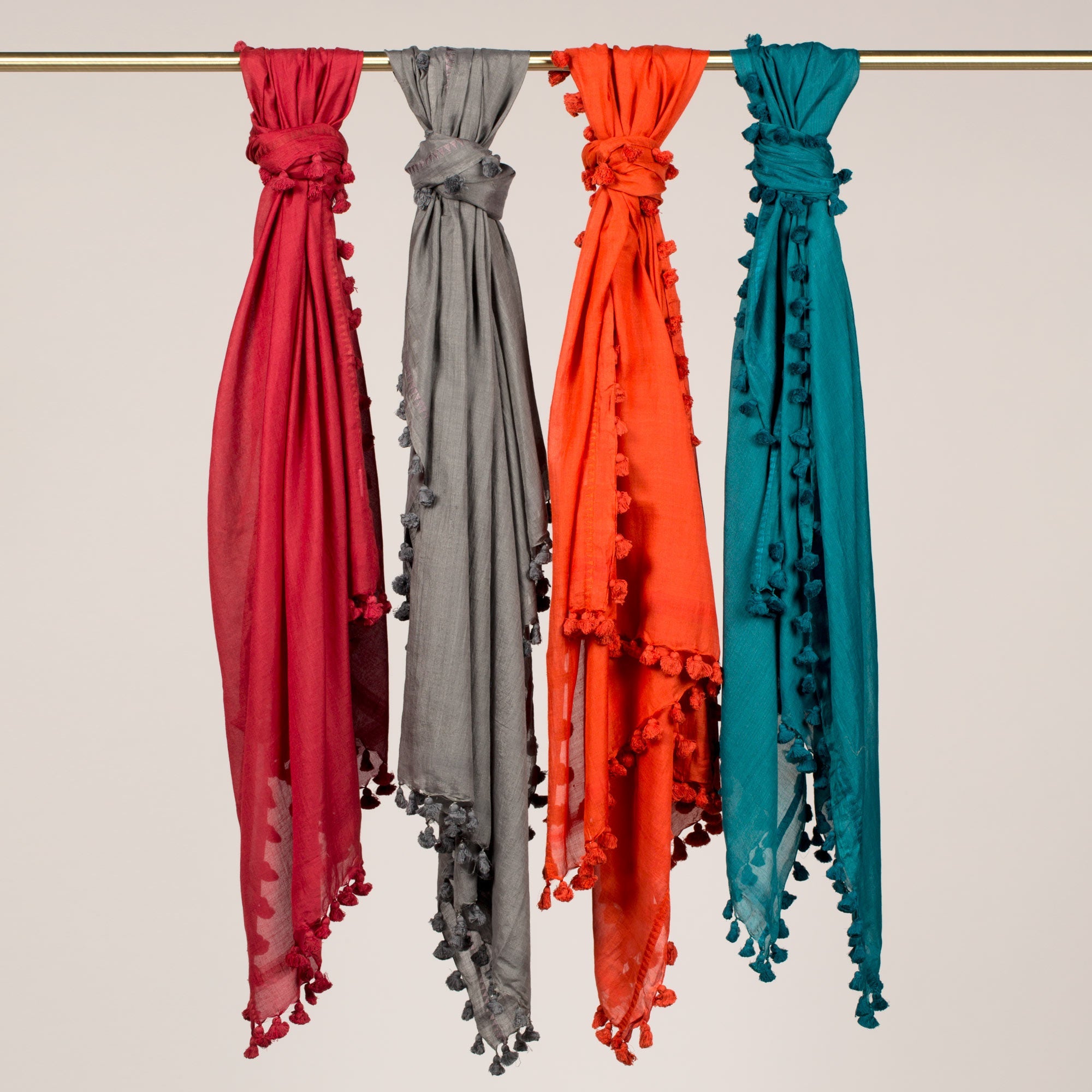 Foulard LAWRENCE orange brûlé