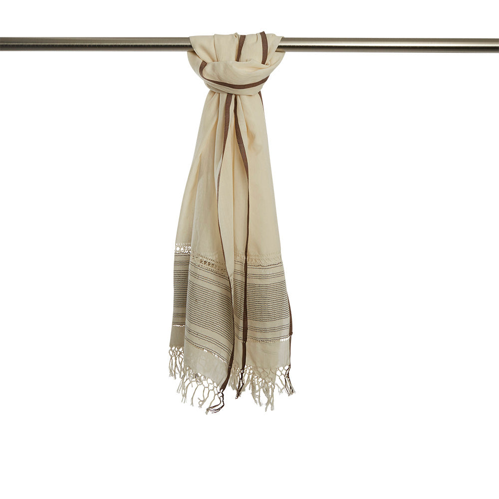 Foulard OCEAN blanc et bleu