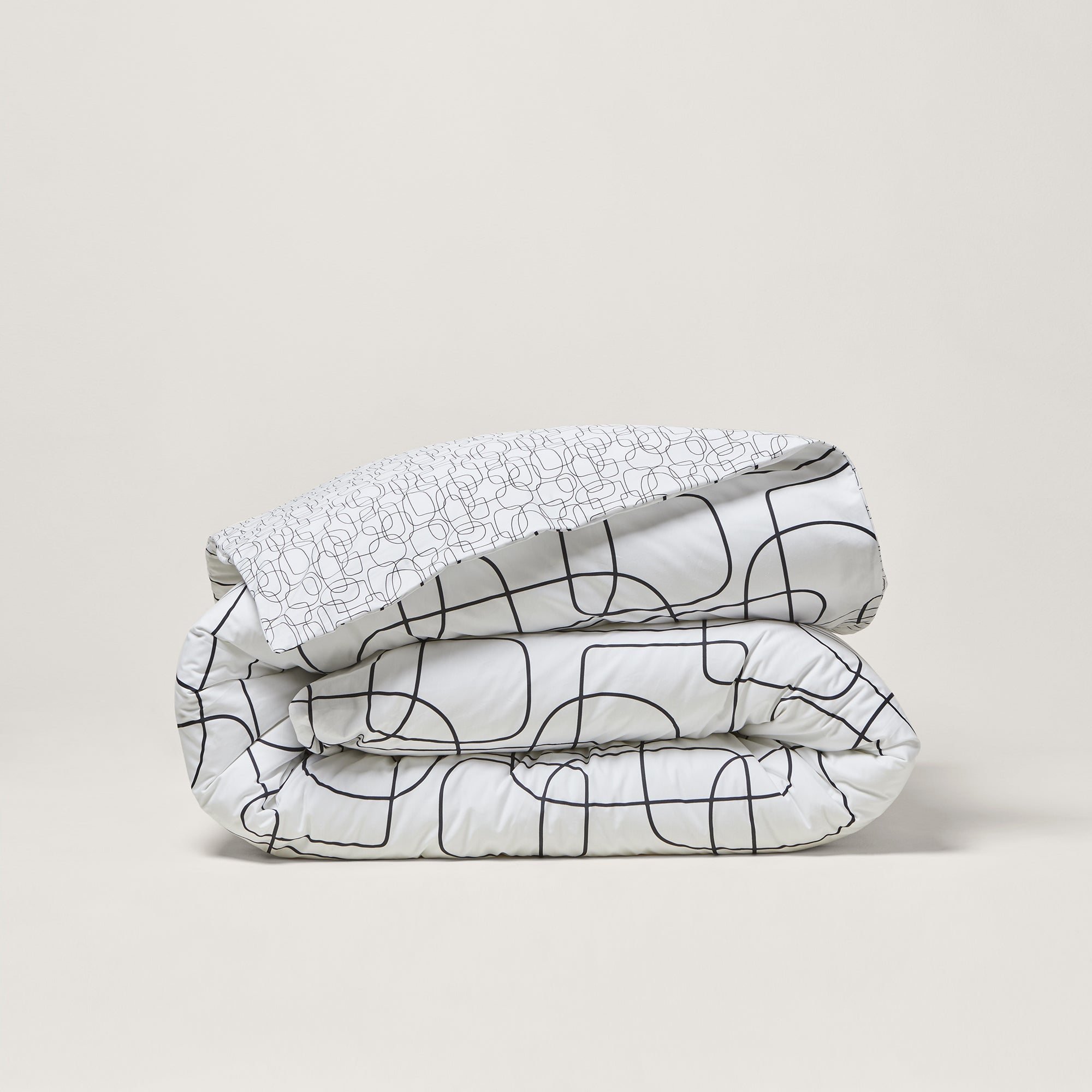 Housse de couette ARIANA blanc et noir