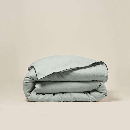 Madura - Housse de couette CARLINA tilleul et bourdon noir
