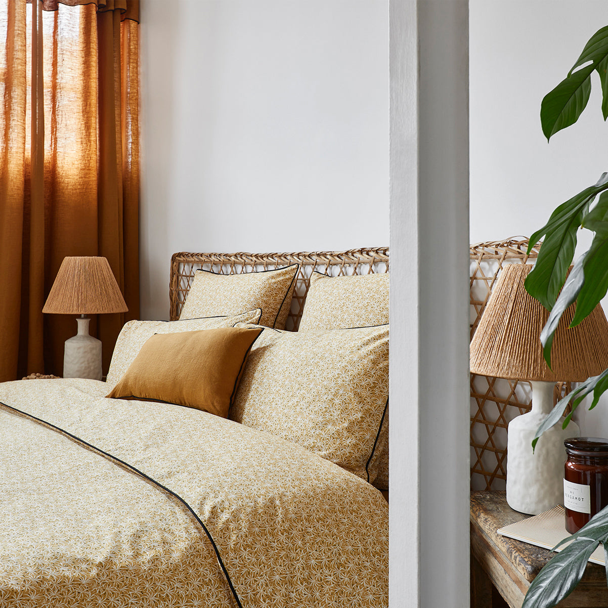 Housse de couette JAVA ocre