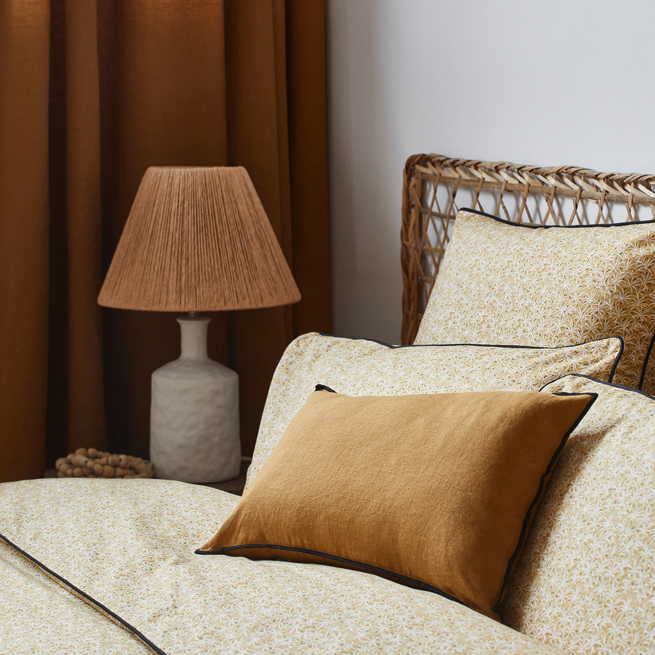 Housse de couette JAVA ocre